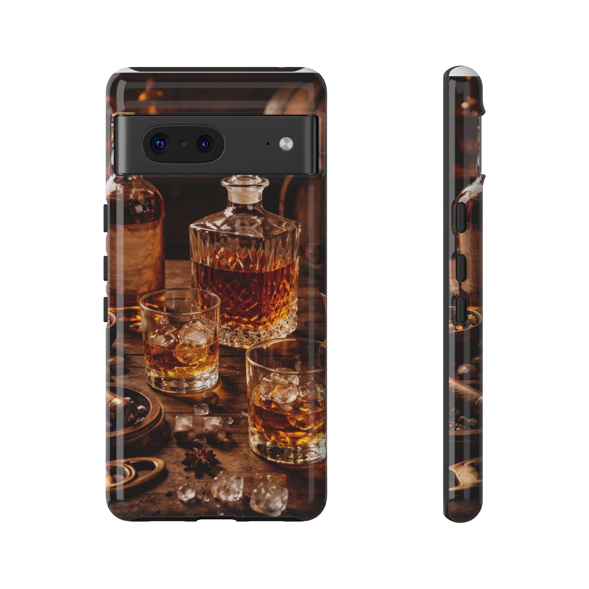 Whiskey Decanter Phone Case — Vintage Bar Spirits Protective Tough Case