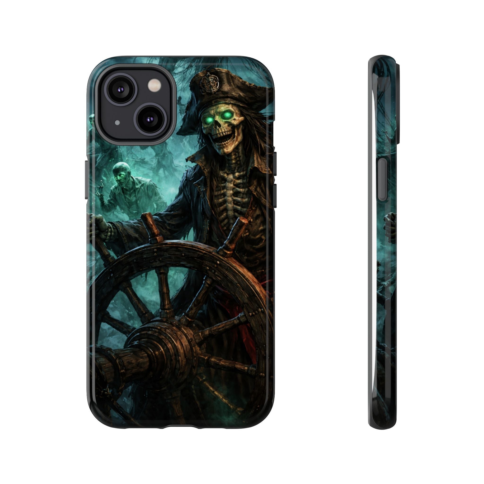 Pirate Skeleton Phone Case — Haunted Ship Captain iPhone Cover