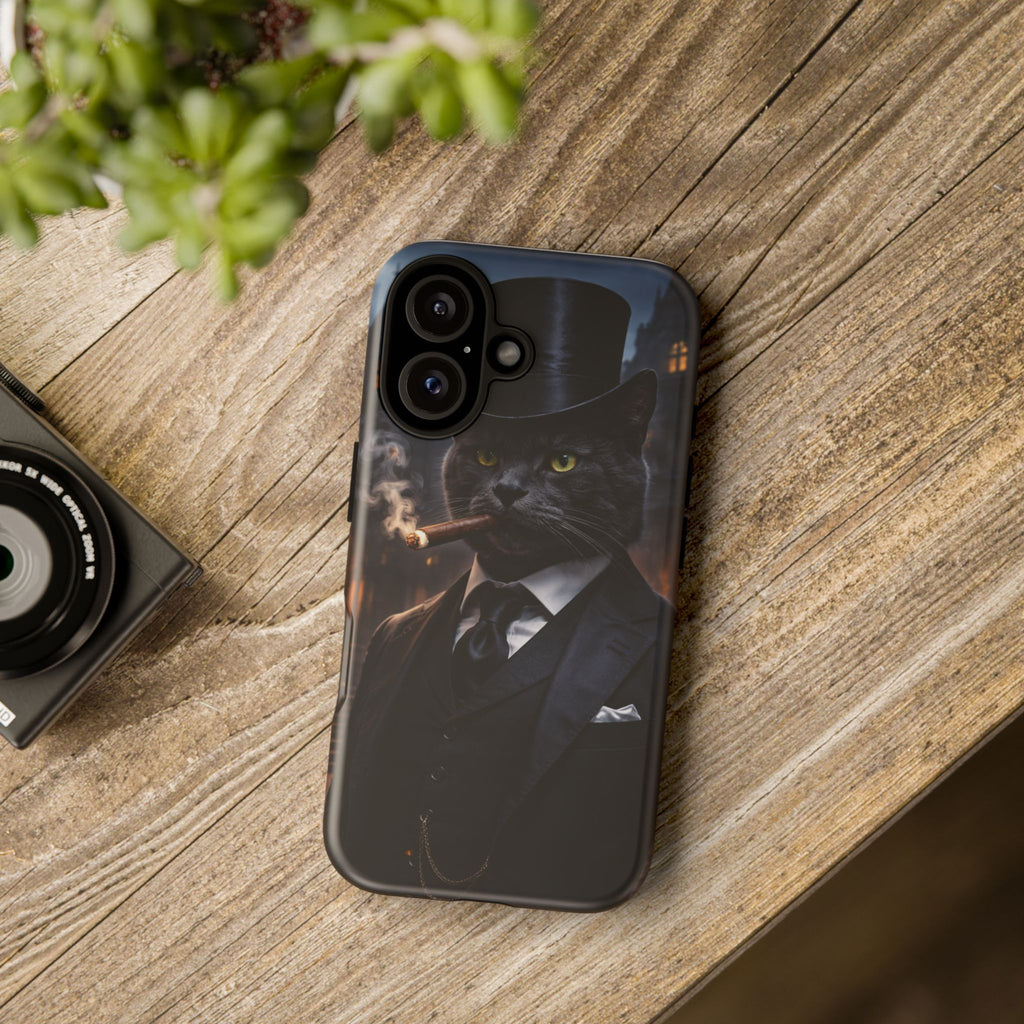 Phone Case — Strange Cat From a Strange Man (Vintage Gentleman Design)