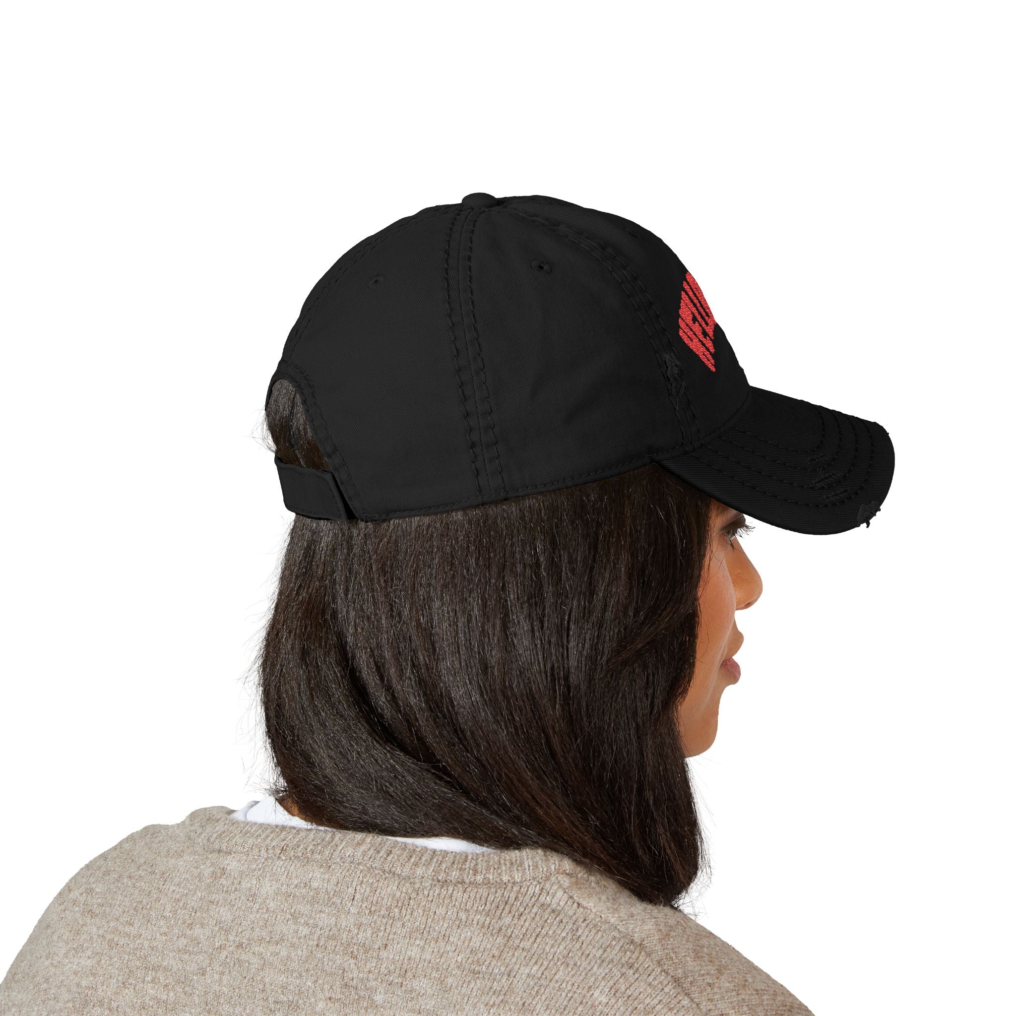 Hellbound Distressed Dad Hat — Embroidered Vintage Baseball Cap