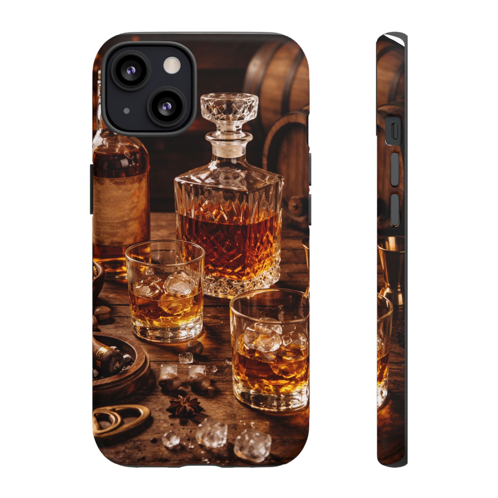 Whiskey Decanter Phone Case — Vintage Bar Spirits Protective Tough Case