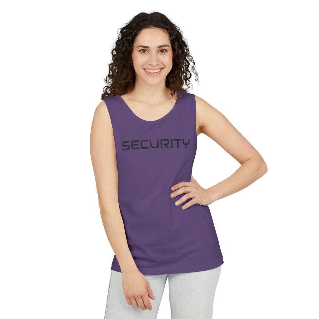 SECURITY Graphic Tank Top — Bold 'SECURITY' Streetwear Muscle Tee