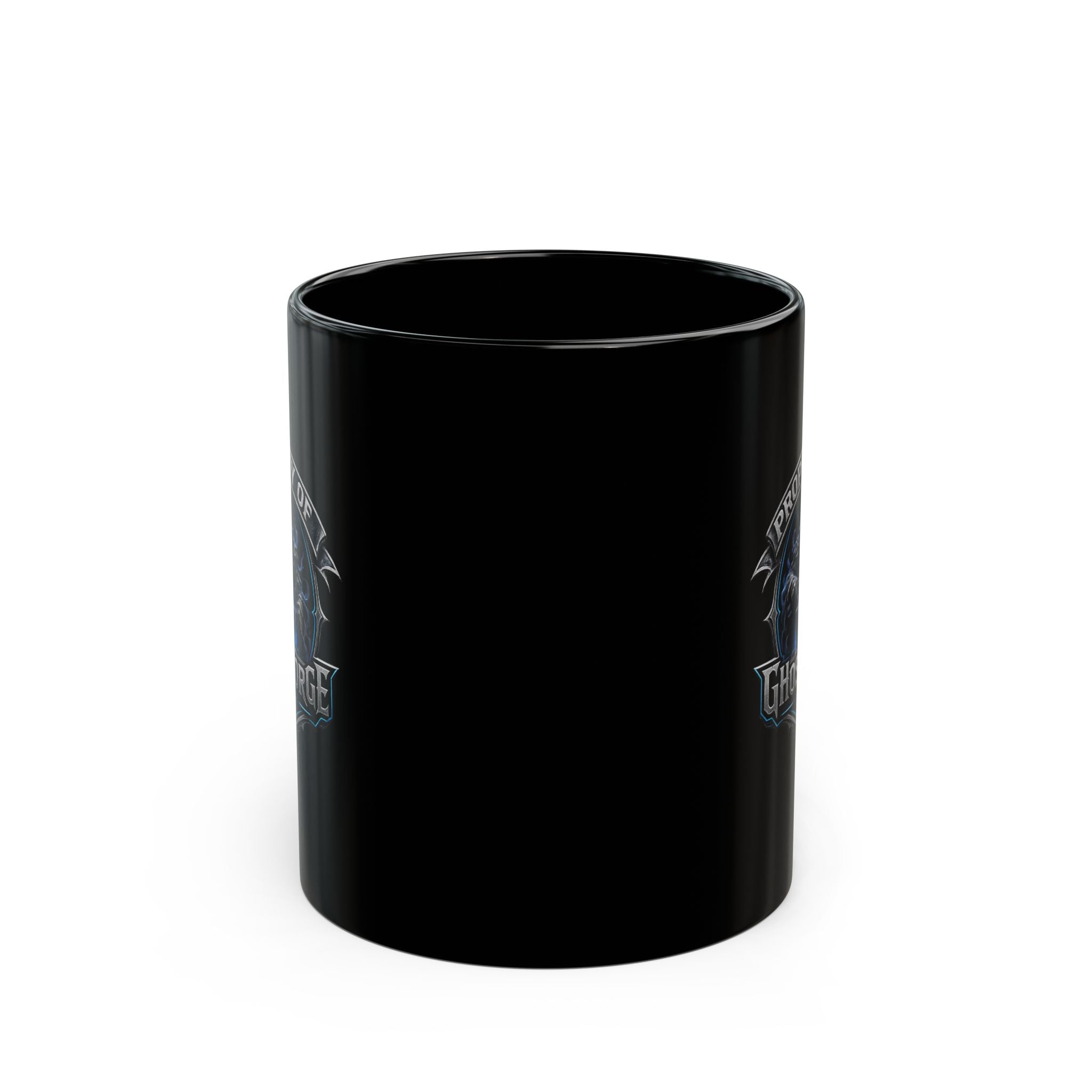 GhostForge Studio Logo Black Mug — Property of GFs Coffee Cup (11oz/15oz)