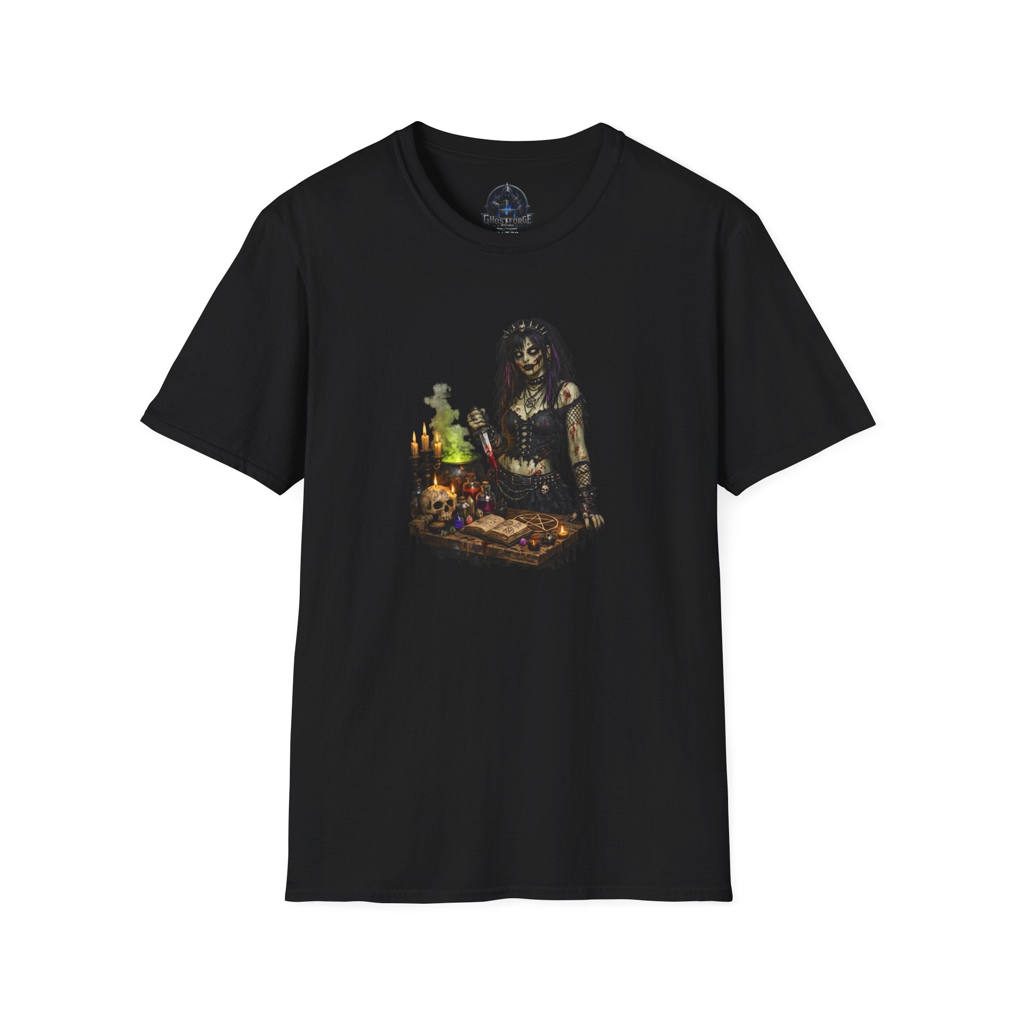 Zombie Goth Altar T-Shirt — Gothic Spellcaster Graphic Tee