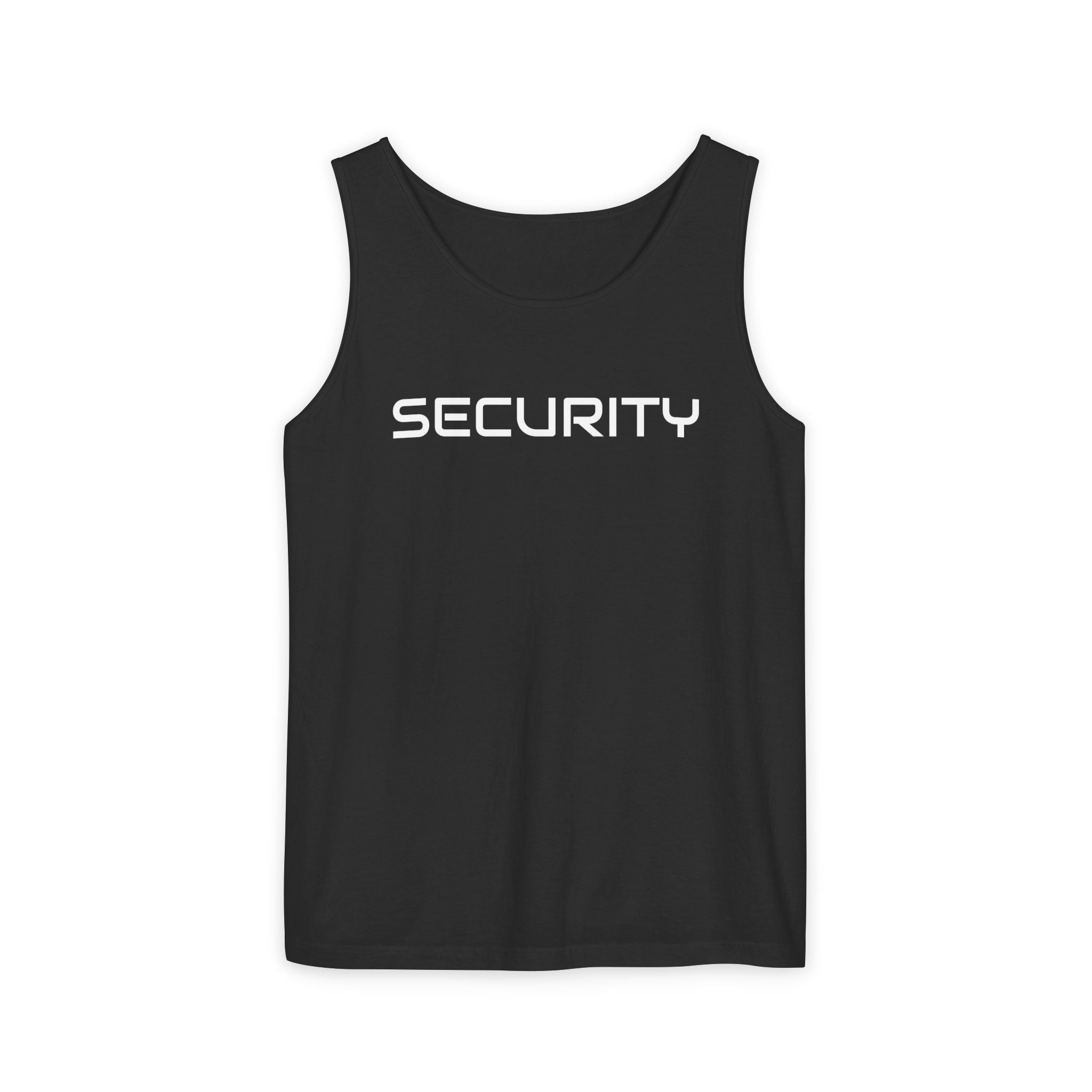 SECURITY Graphic Tank Top — Bold 'SECURITY' Streetwear Muscle Tee