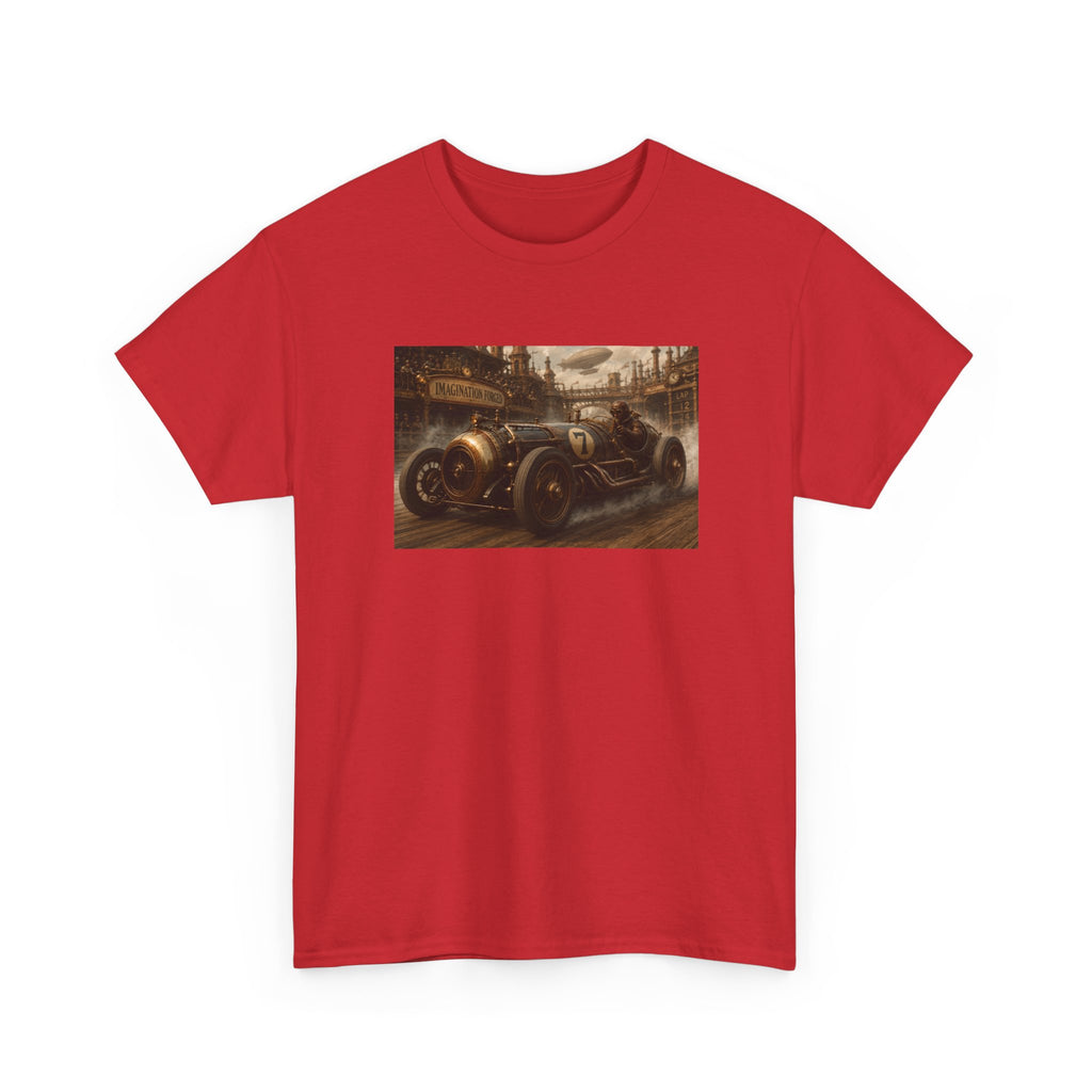 Steampunk Racecar Tee — Classic Antique Car Graphic T-Shirt