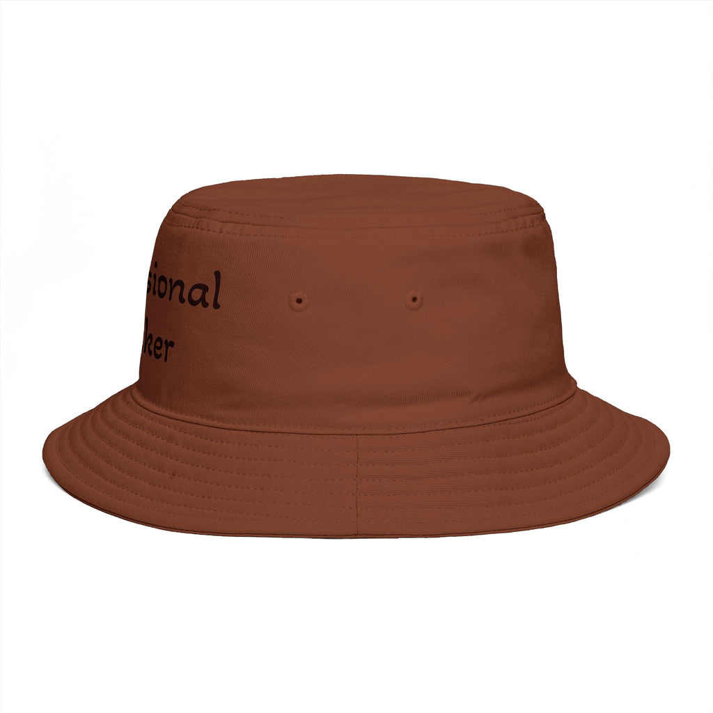 Professional Slacker Bucket Hat — Funny Casual Brim Hat for Laid-Back Style