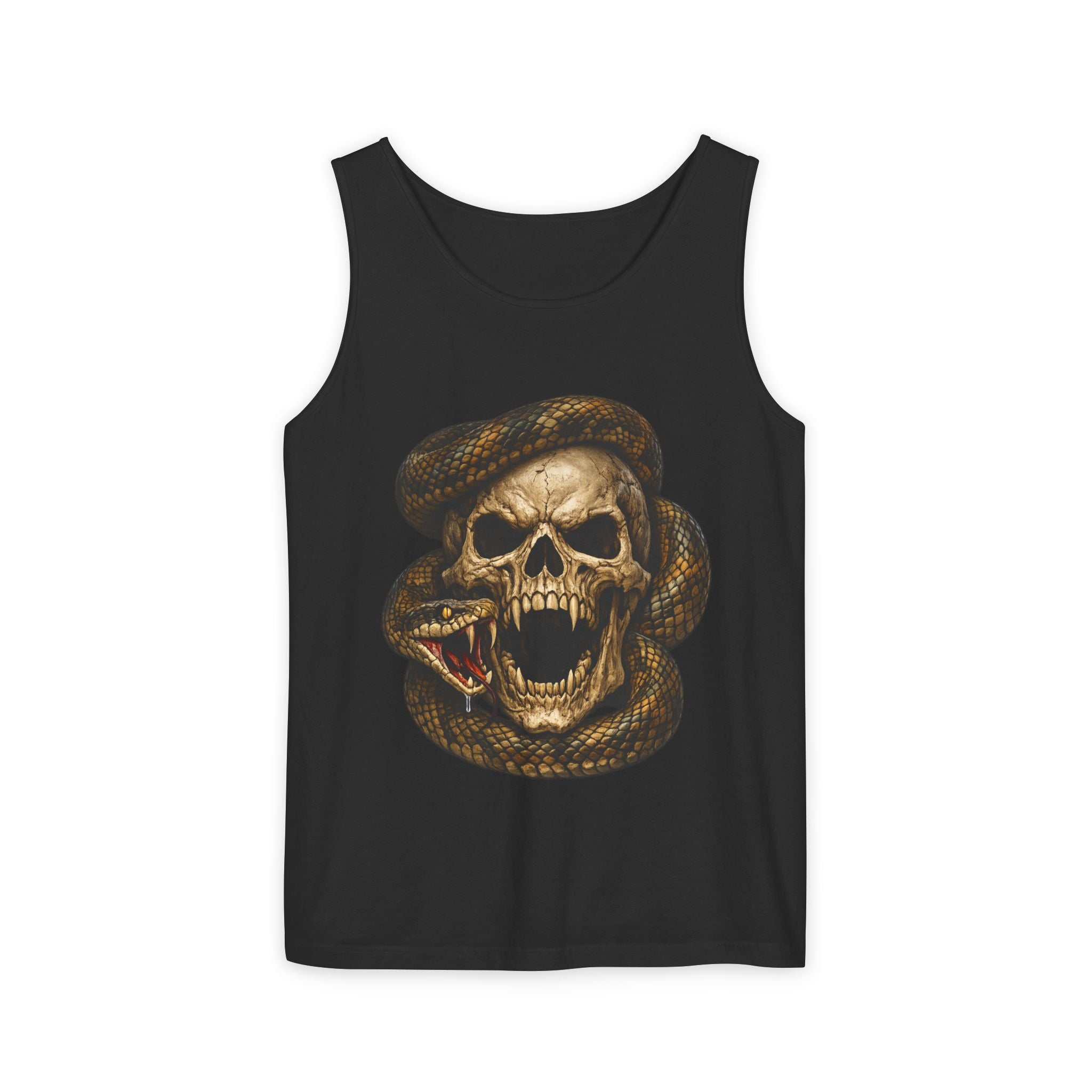 Skull & Snake Tank Top — Gothic Grunge Graphic Tank