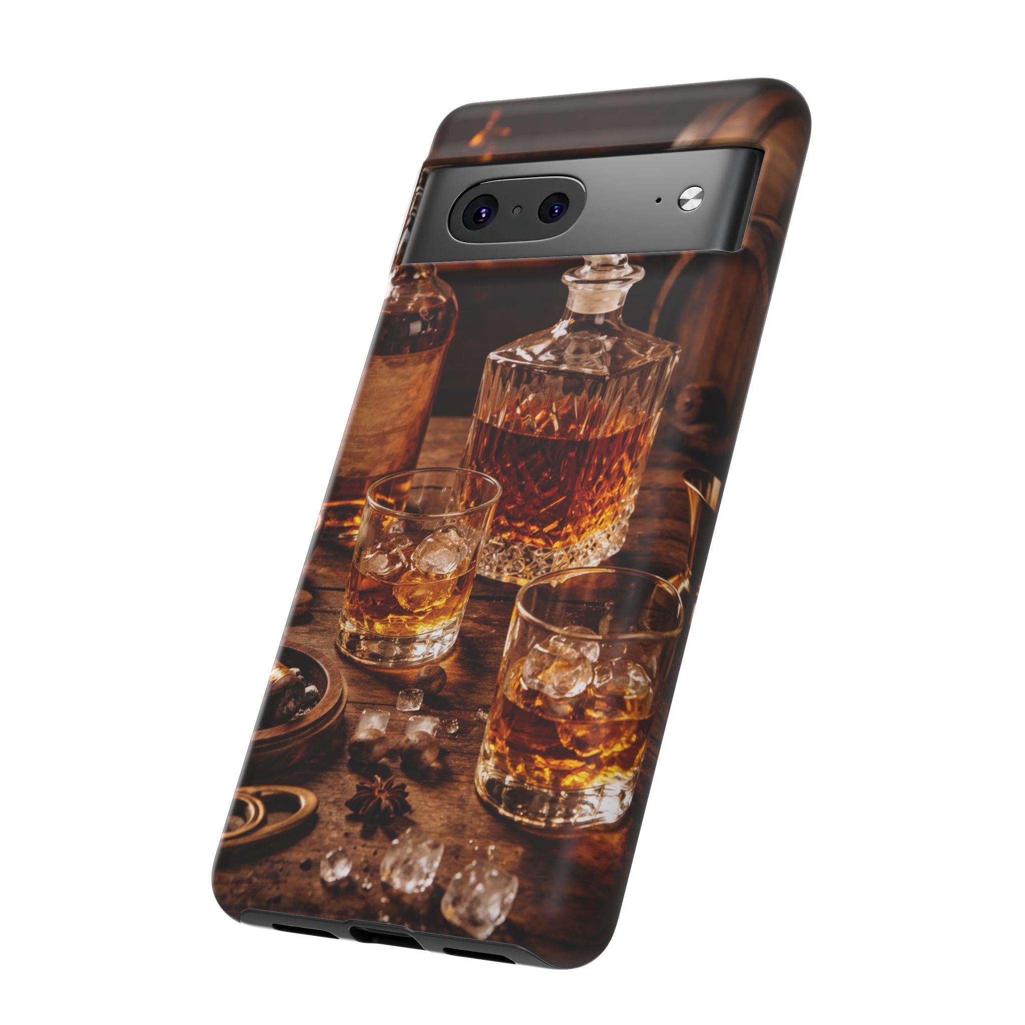 Whiskey Decanter Phone Case — Vintage Bar Spirits Protective Tough Case