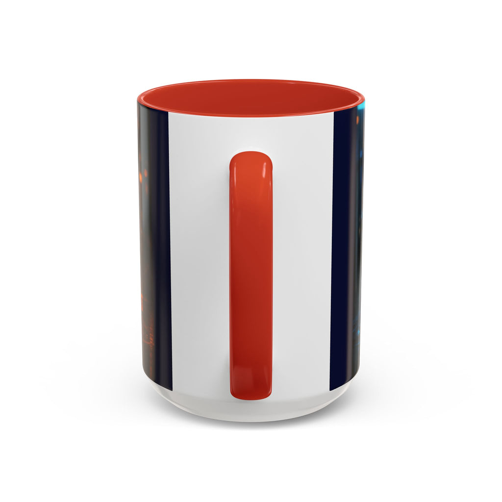Coffee Mug — Neon Sign “May Contain Whiskey” Accent Mug (11/15 oz)