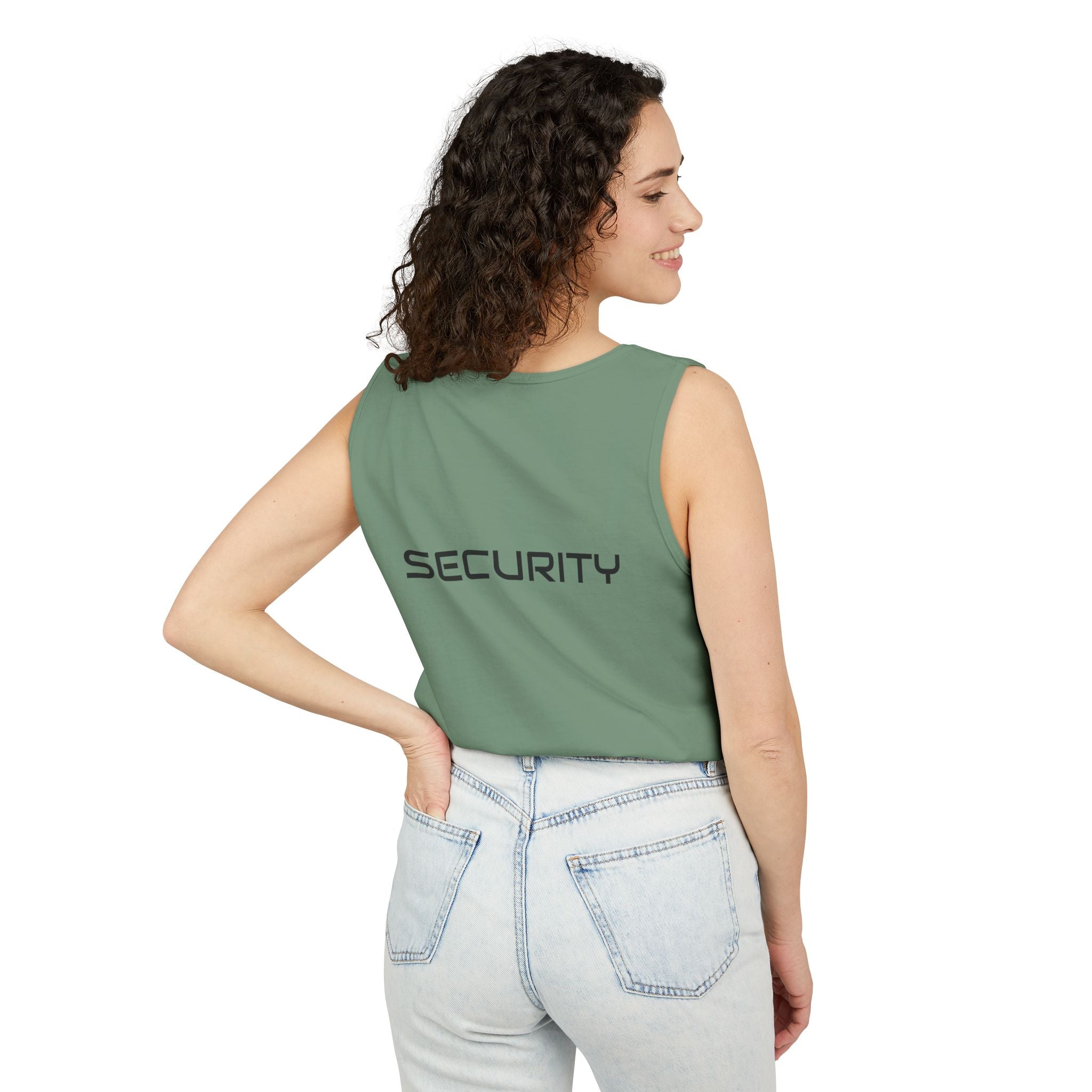 SECURITY Graphic Tank Top — Bold 'SECURITY' Streetwear Muscle Tee