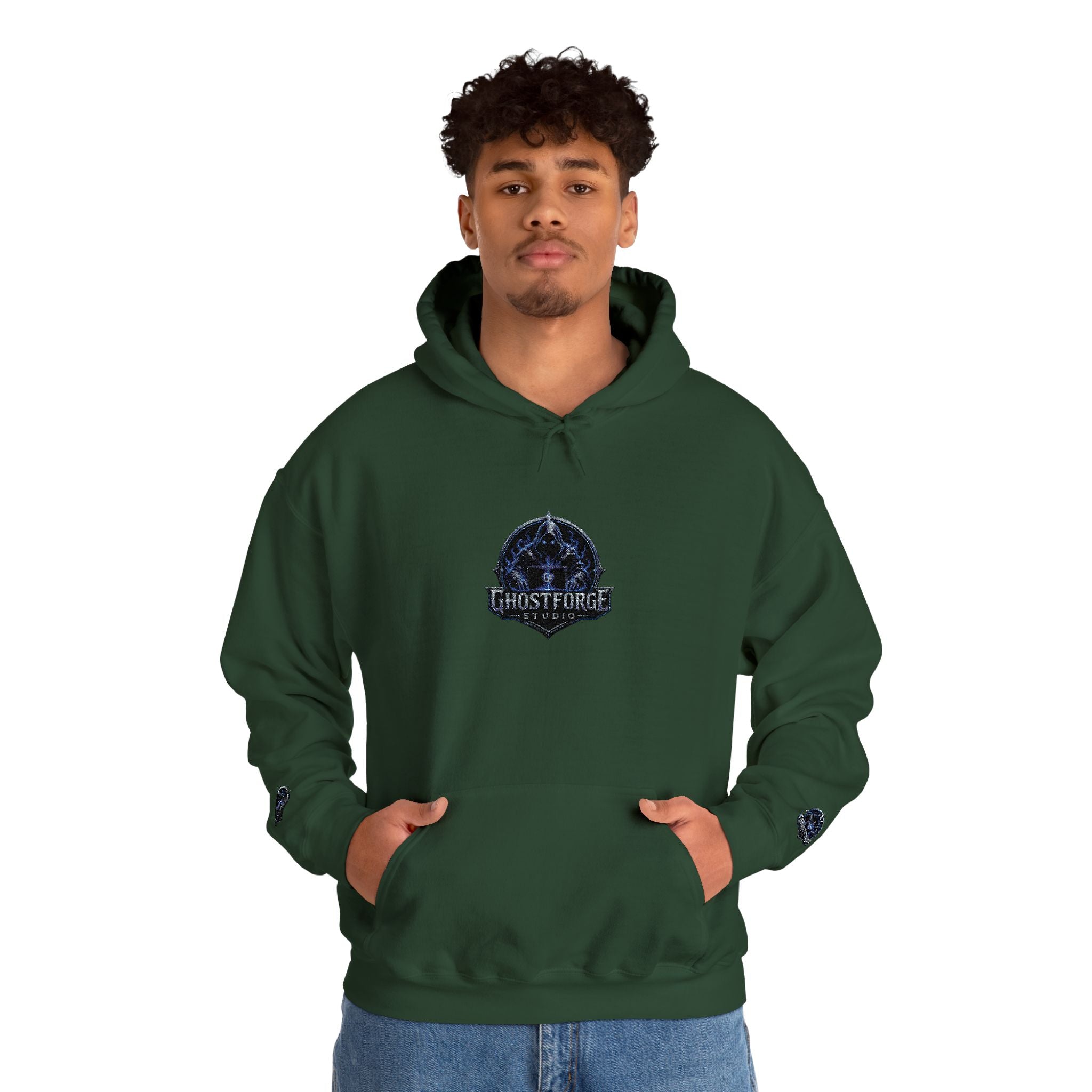 GhostForge Logo Hoodie — Graphic Wraith Hooded Sweatshirt