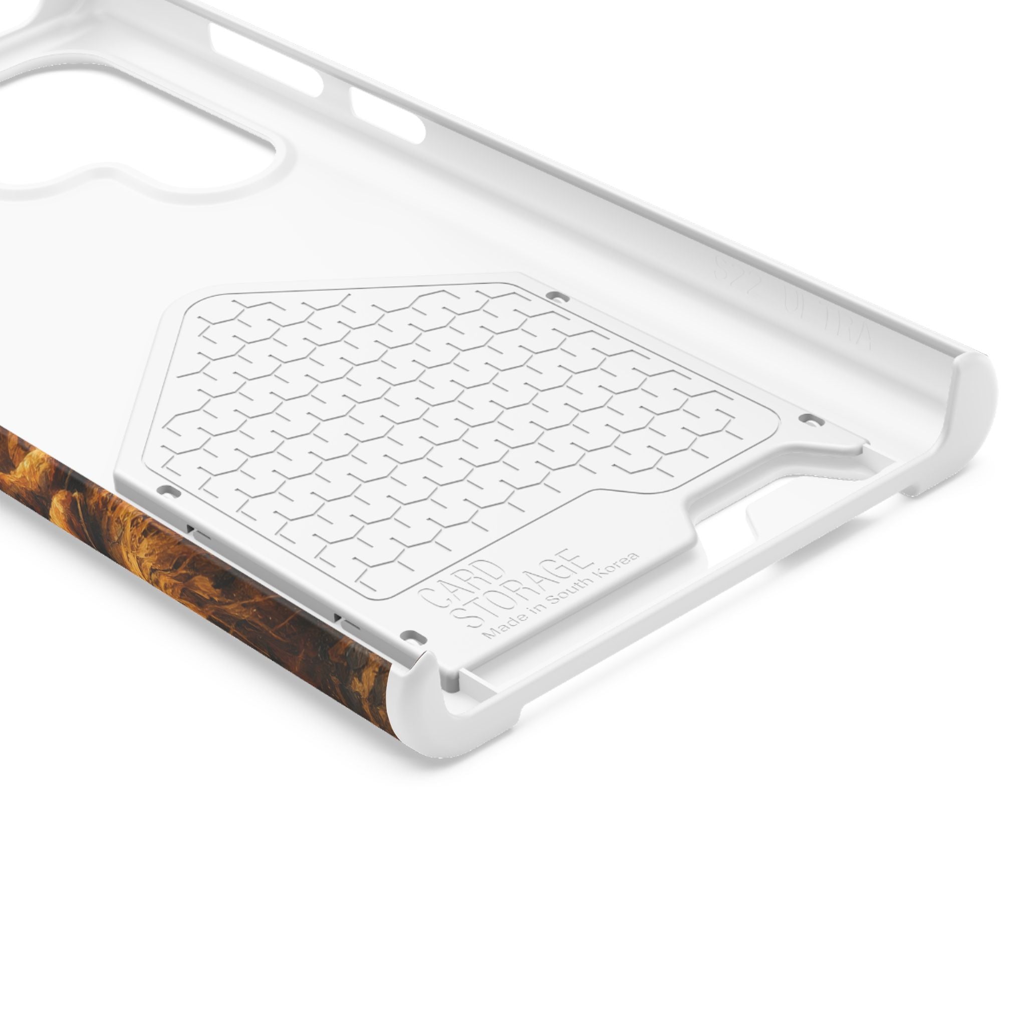 Country Music Guitar Phone Case with Card Holder — Rustic Concert Scene