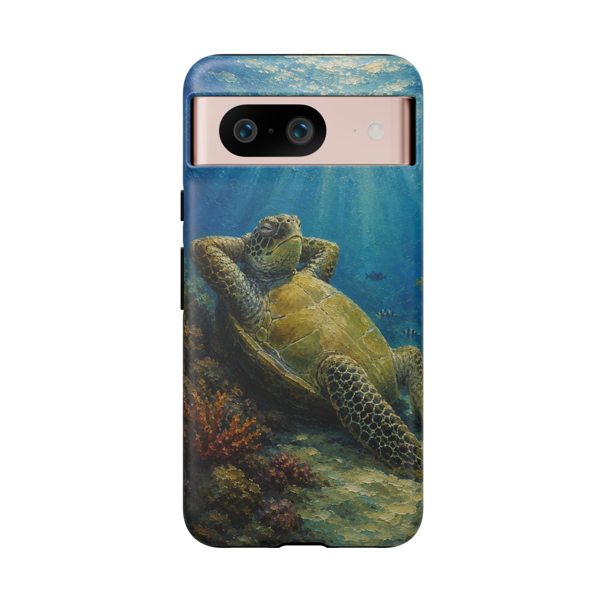 Sea Turtle Relaxation Phone Case — Ocean Underwater Art Protective Tough Case