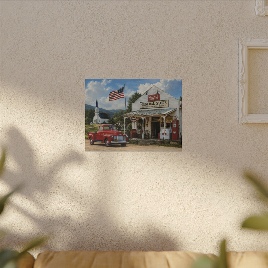 Vintage Americana General Store Canvas