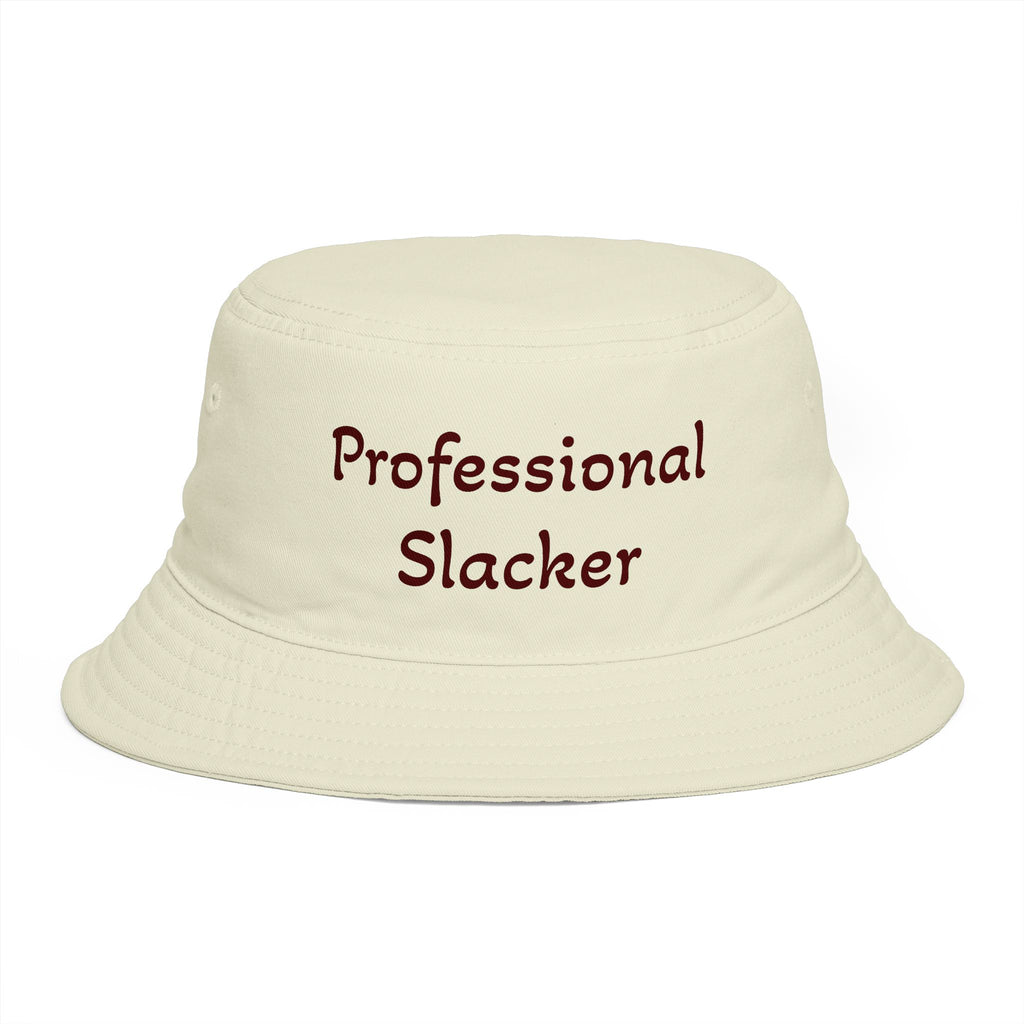 Professional Slacker Bucket Hat — Funny Casual Brim Hat for Laid-Back Style