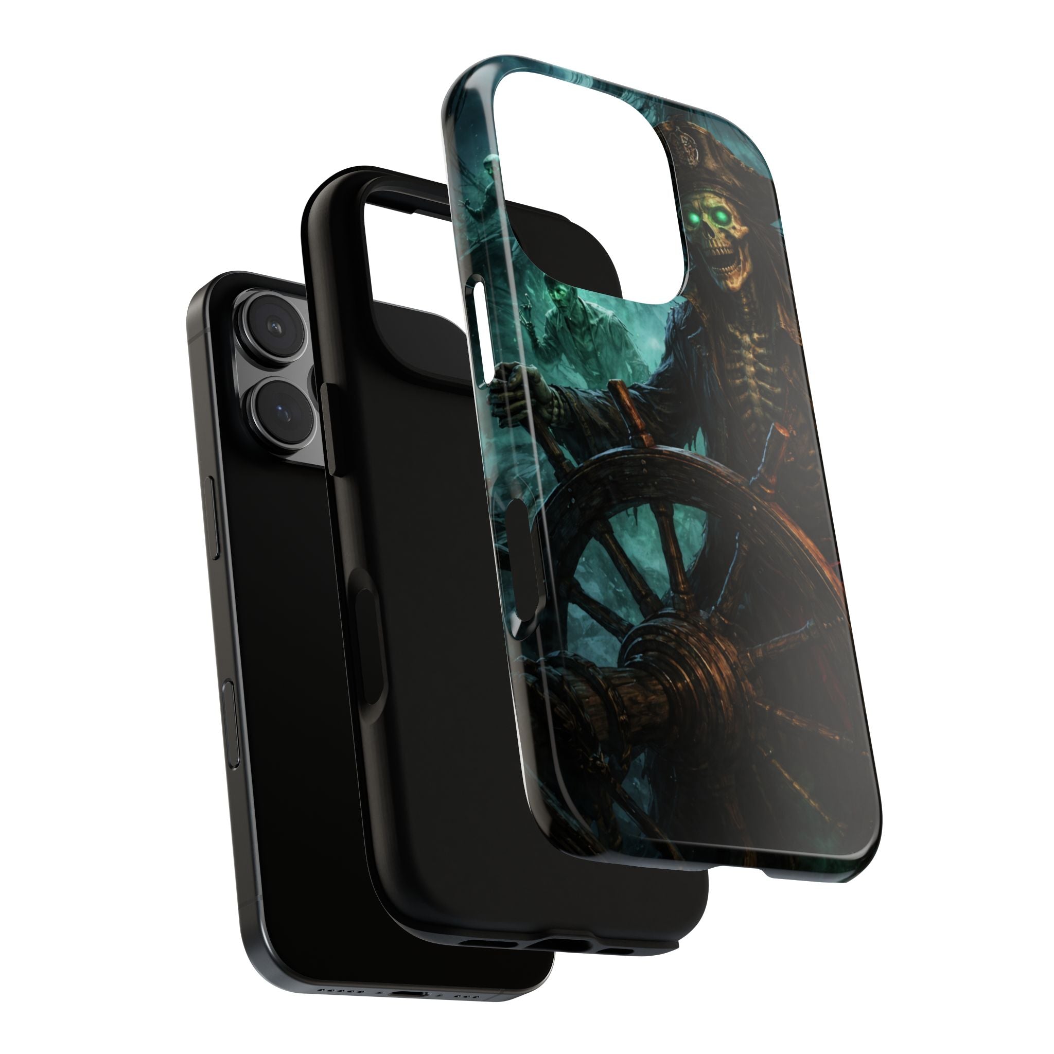 Pirate Skeleton Phone Case — Haunted Ship Captain iPhone Cover