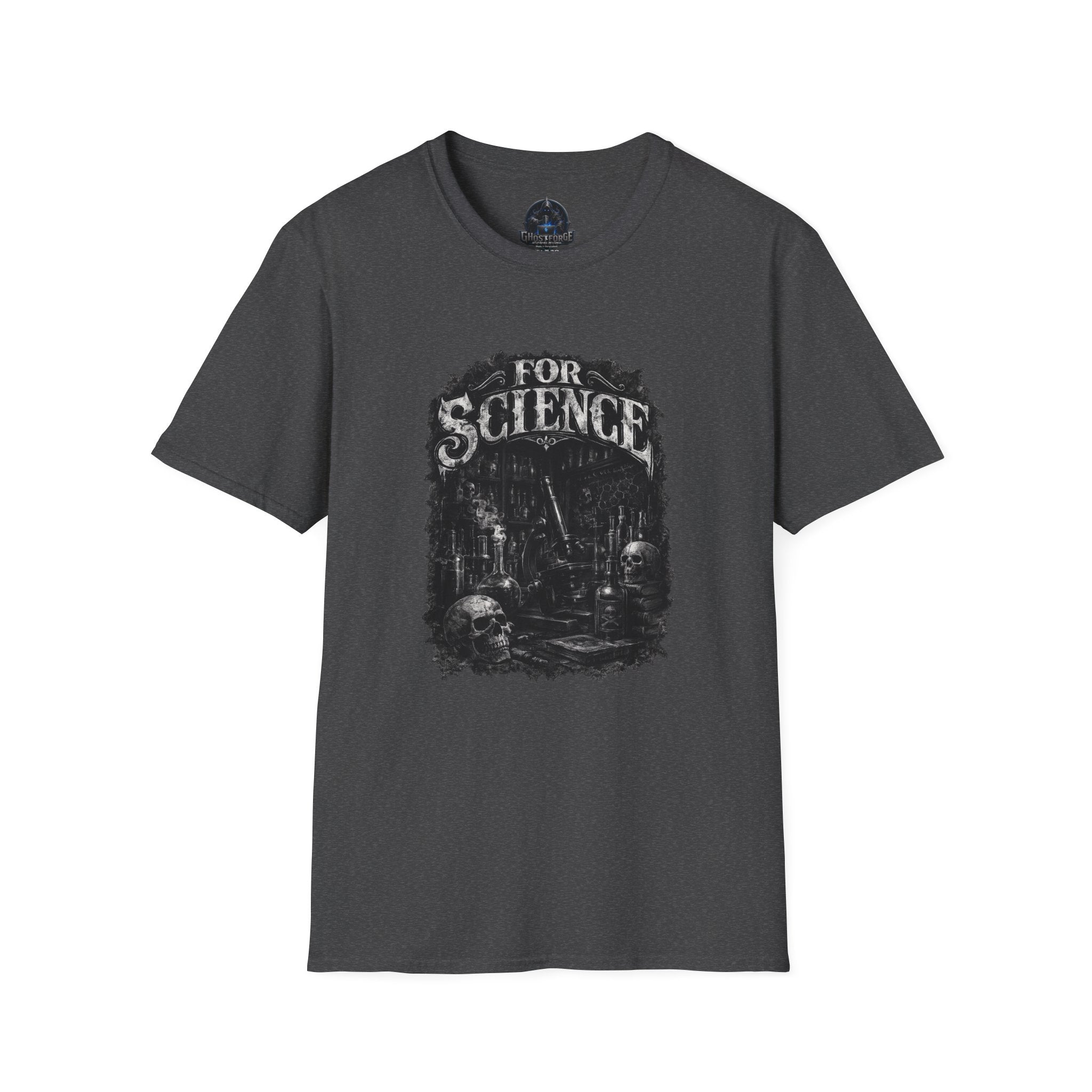 For Science T-Shirt — Dark Vintage Science Graphic Tee