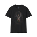 Gothic Portrait T-Shirt — Dark Woman with Skull Graphic