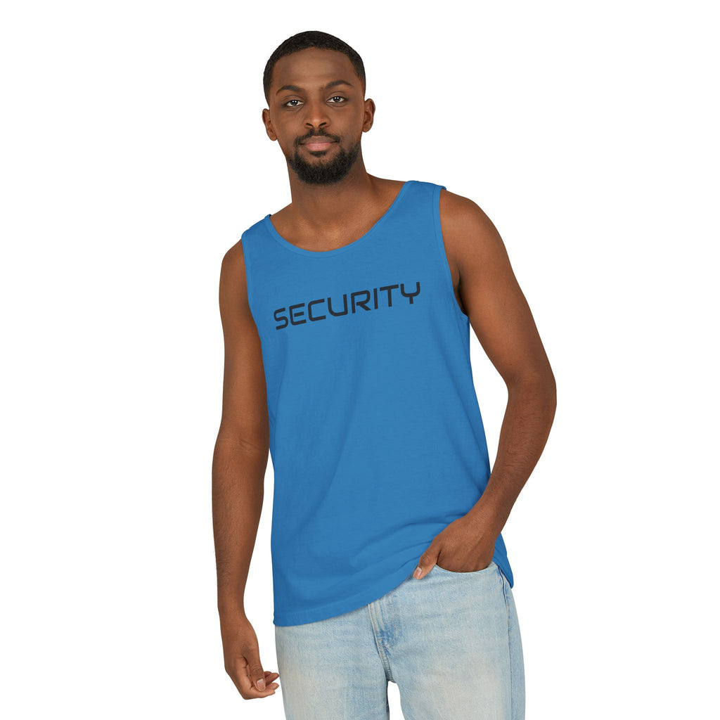 SECURITY Graphic Tank Top — Bold 'SECURITY' Streetwear Muscle Tee