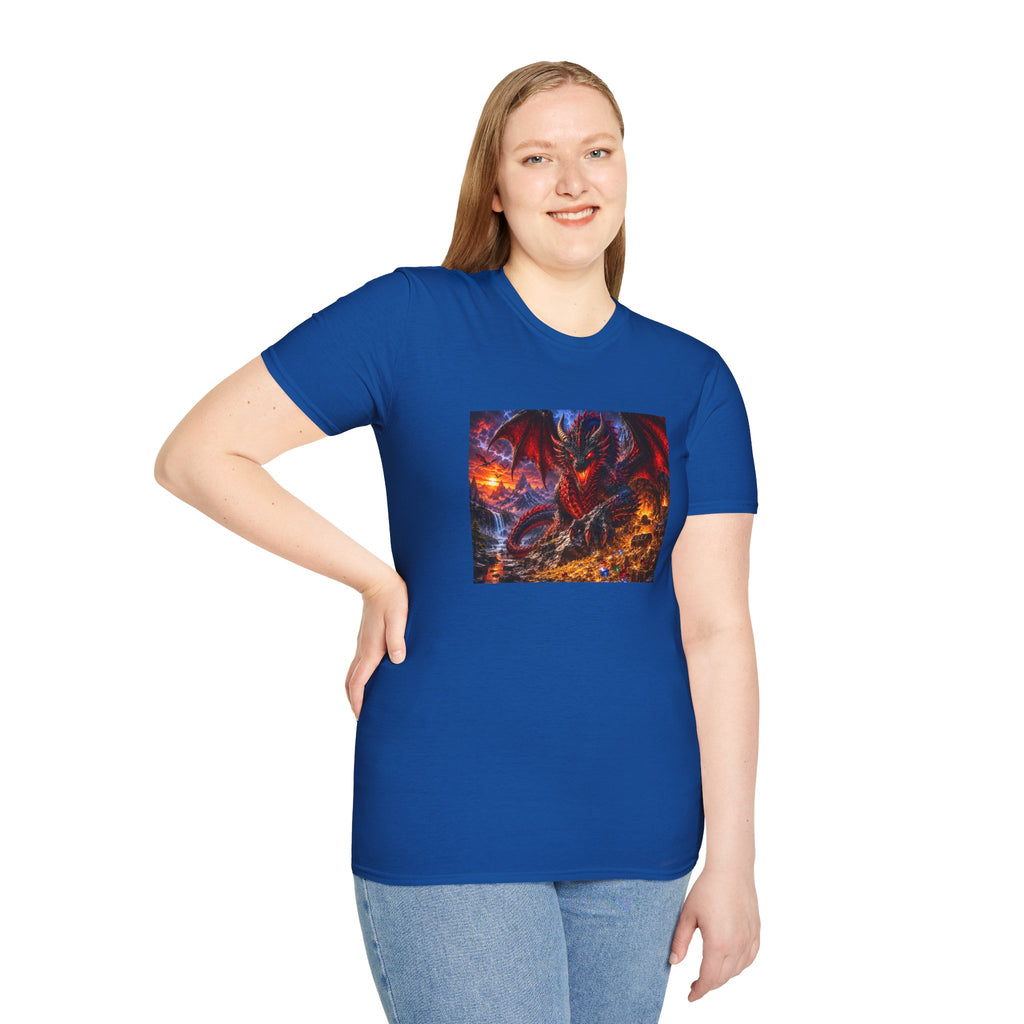 Dragon Guard T-Shirt — Epic Red Dragon Fantasy Art Tee