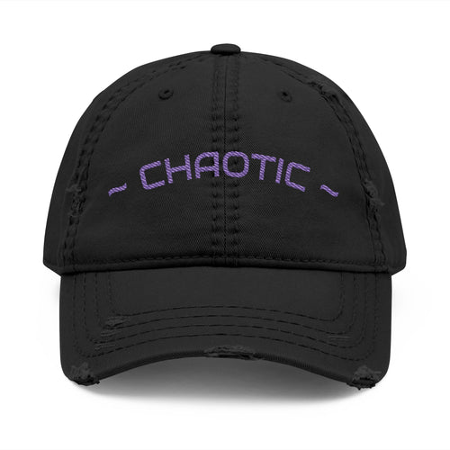 Chaotic Embroidered Distressed Dad Hat