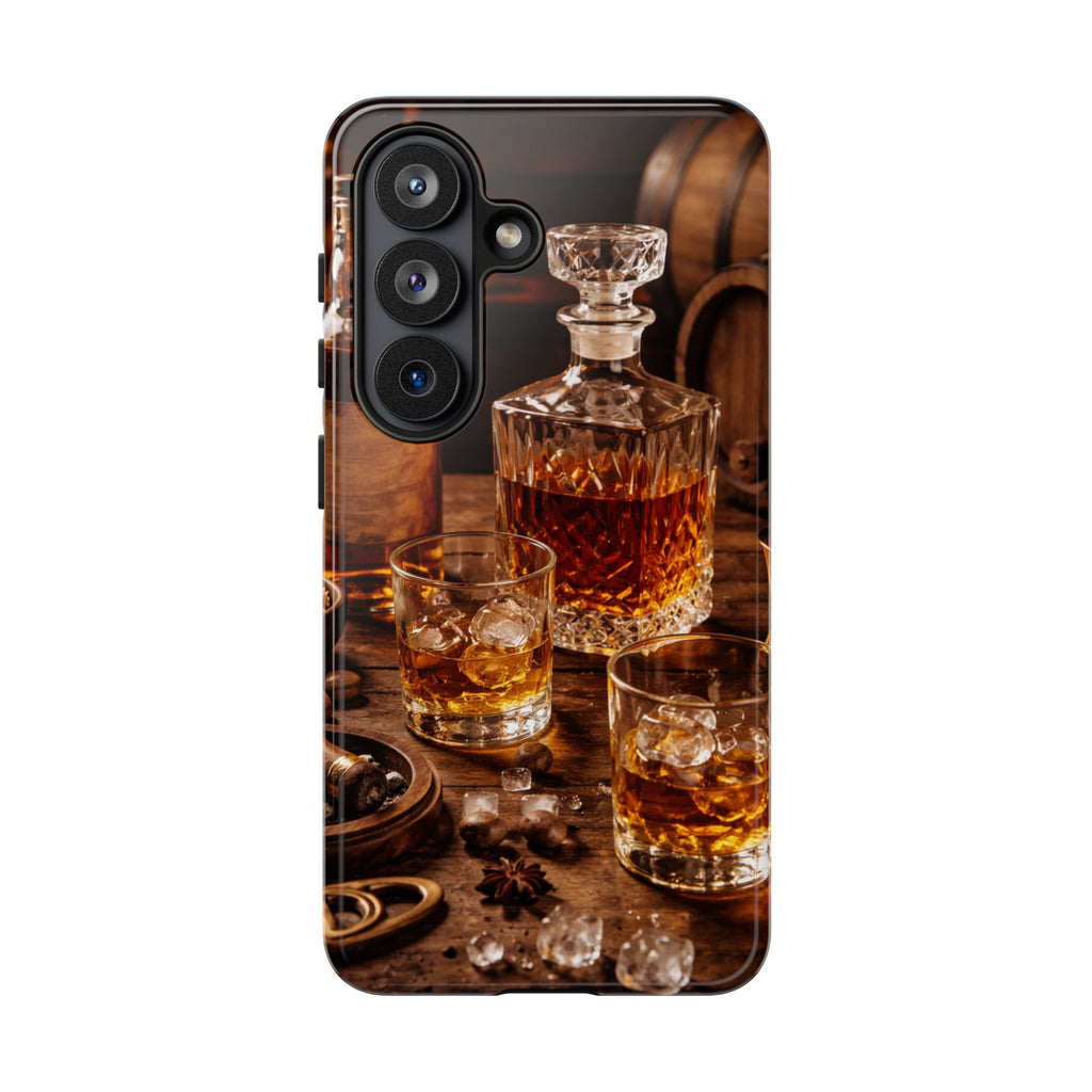 Whiskey Decanter Phone Case — Vintage Bar Spirits Protective Tough Case
