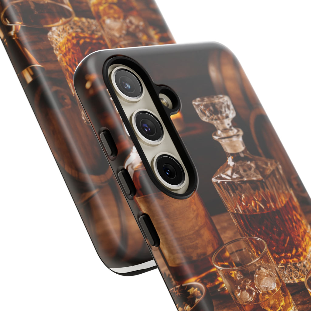 Whiskey Decanter Phone Case — Vintage Bar Spirits Protective Tough Case