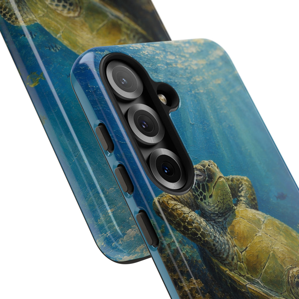 Sea Turtle Relaxation Phone Case — Ocean Underwater Art Protective Tough Case