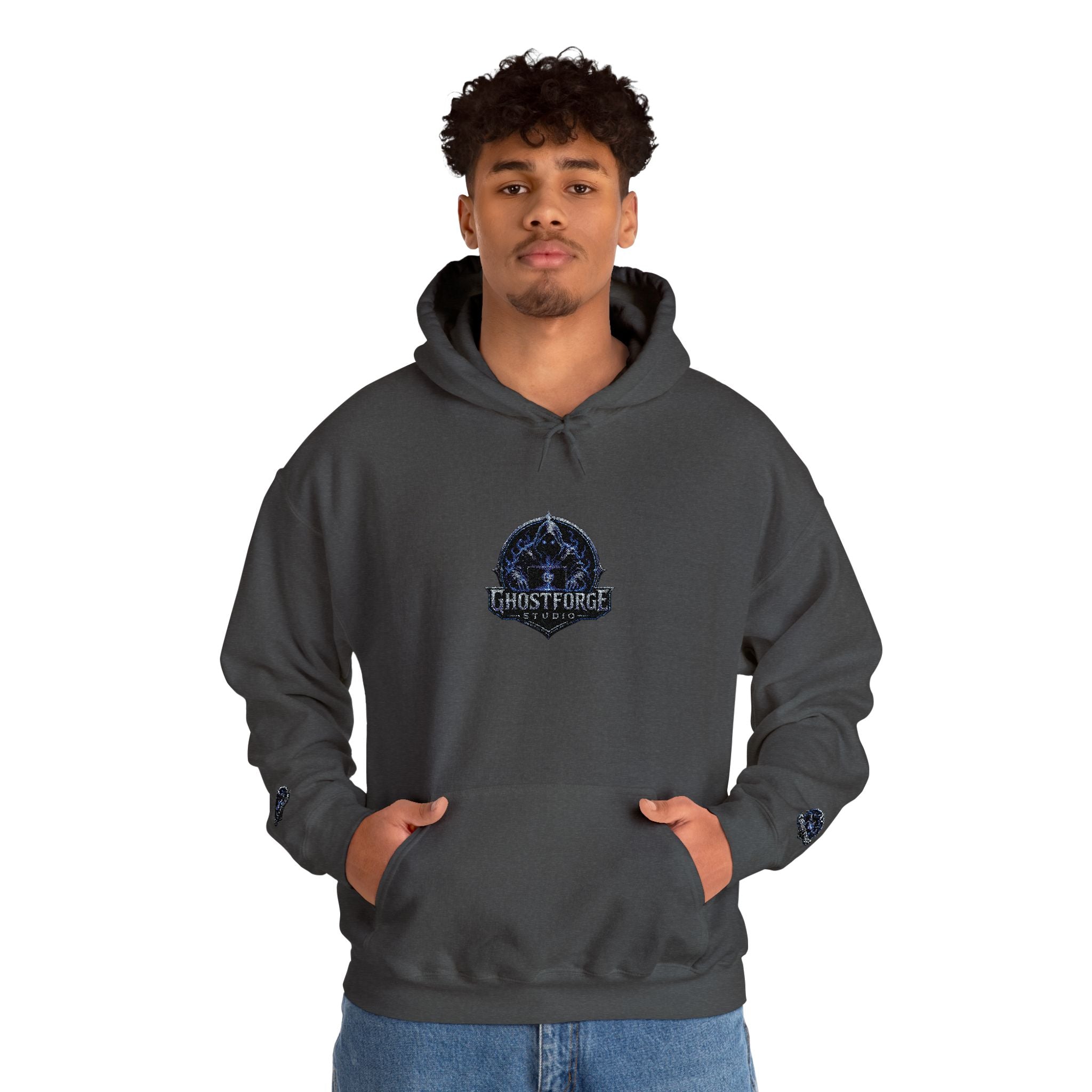 GhostForge Logo Hoodie — Graphic Wraith Hooded Sweatshirt