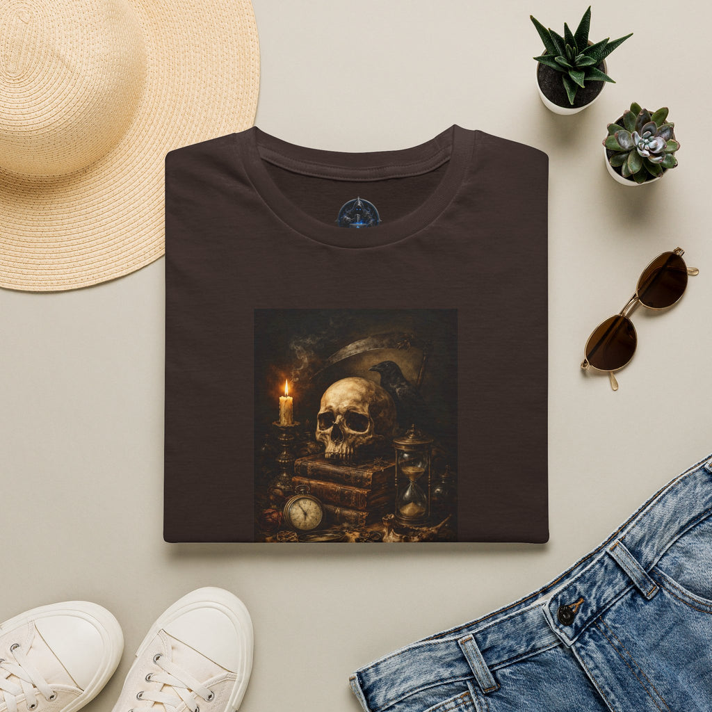 Memento Mori Skull T-Shirt — Vintage Vanitas Art Tee