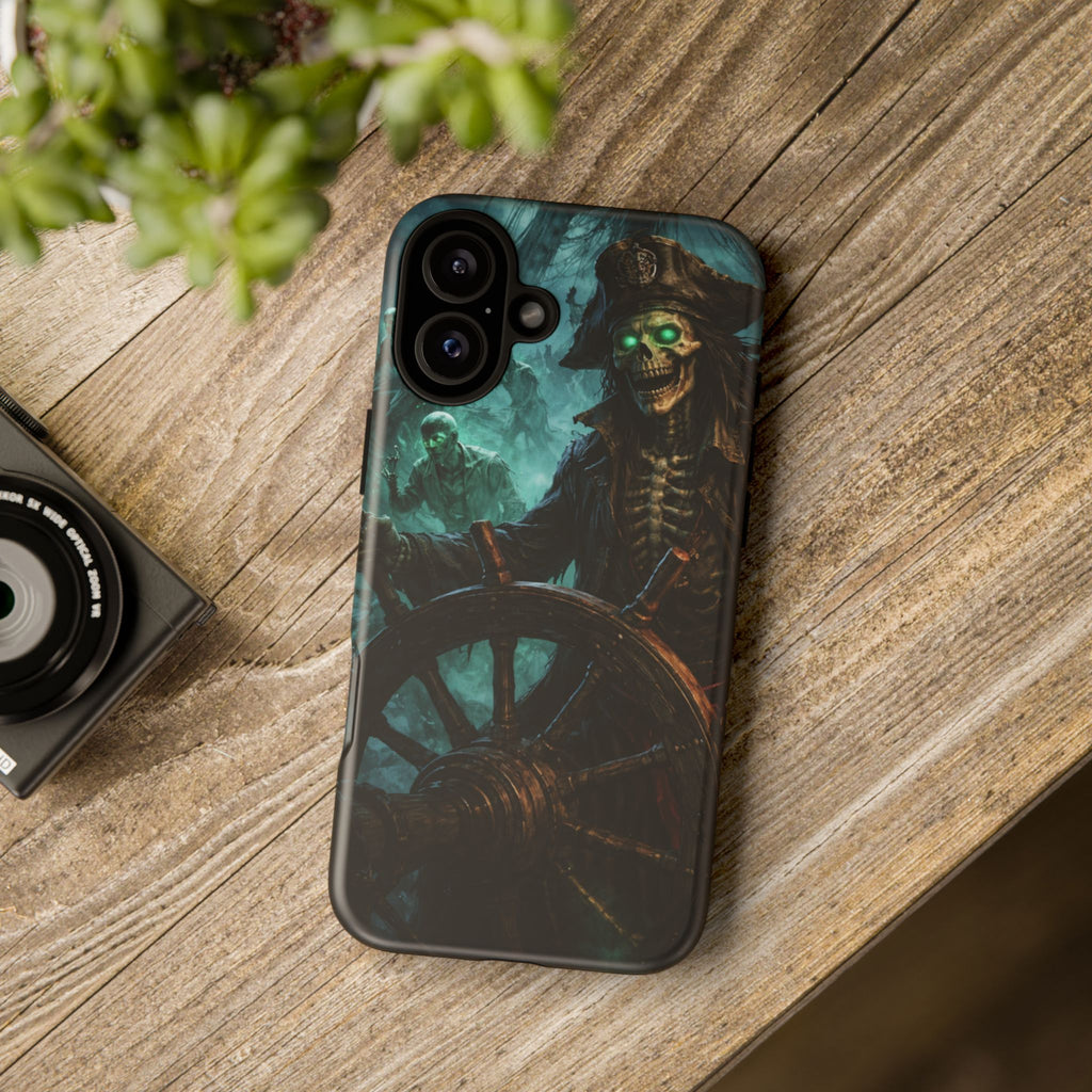 Pirate Skeleton Phone Case — Haunted Ship Captain iPhone Cover
