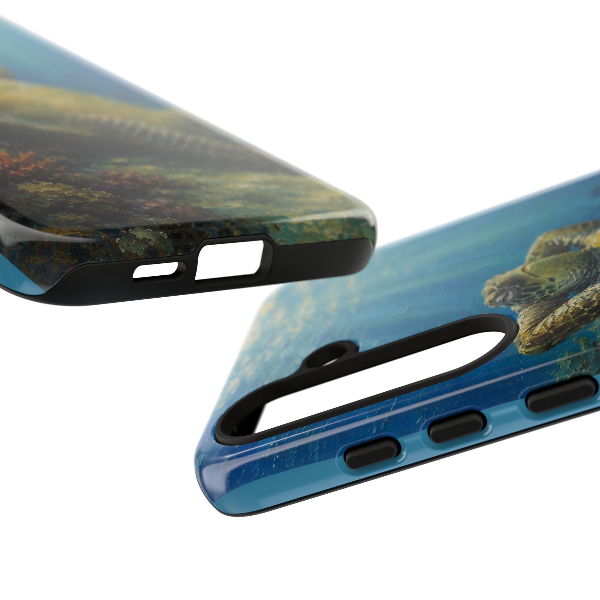 Sea Turtle Relaxation Phone Case — Ocean Underwater Art Protective Tough Case