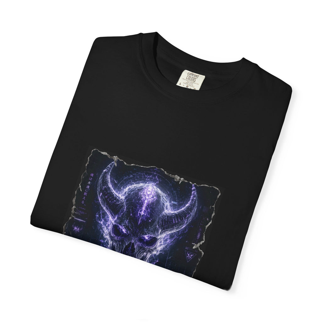 Ethereal Demon Skull T-Shirt — Cyber Goth Graphic Tee