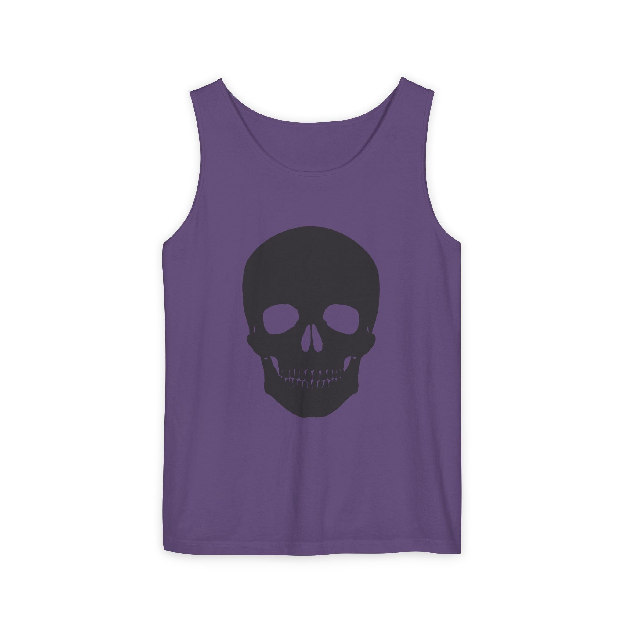 Skull Graphic Tank Top — Bold Black Skull Summer Vest
