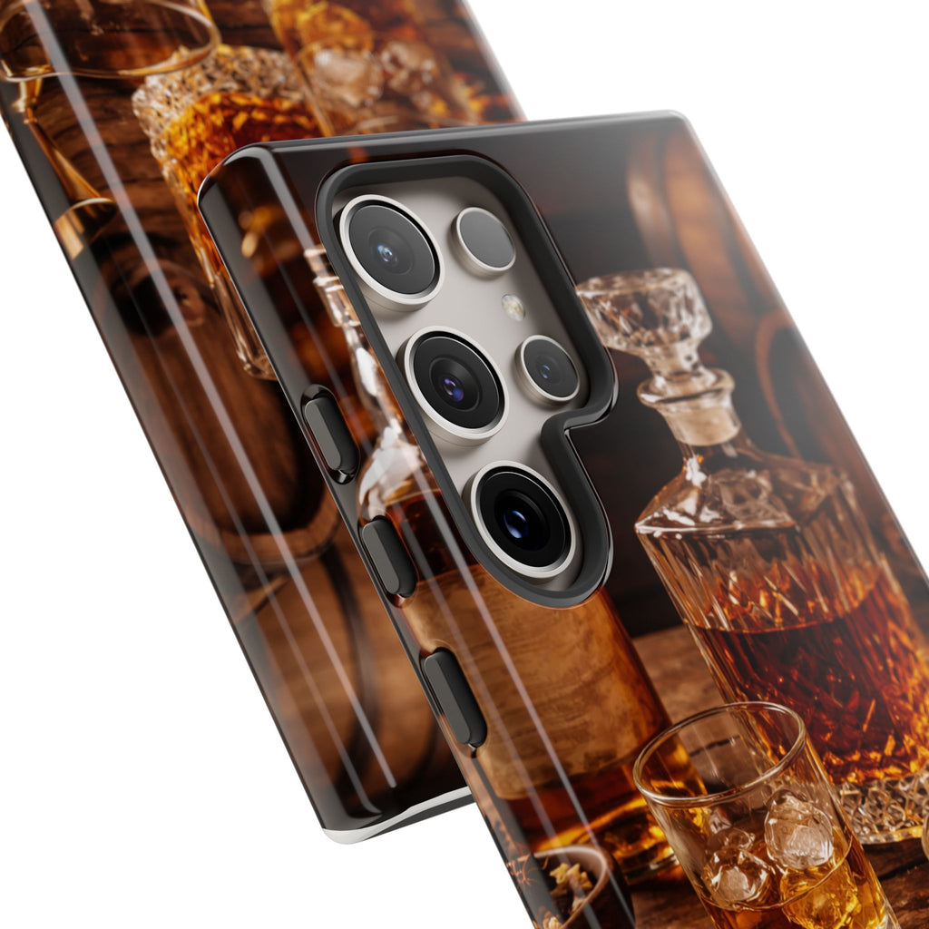 Whiskey Decanter Phone Case — Vintage Bar Spirits Protective Tough Case