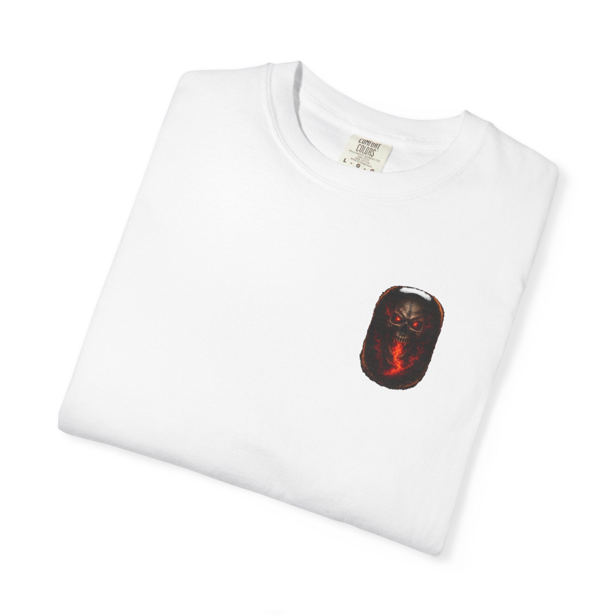 Premium Devil's Reject Skull T-Shirt — Flaming Skull Graphic Tee