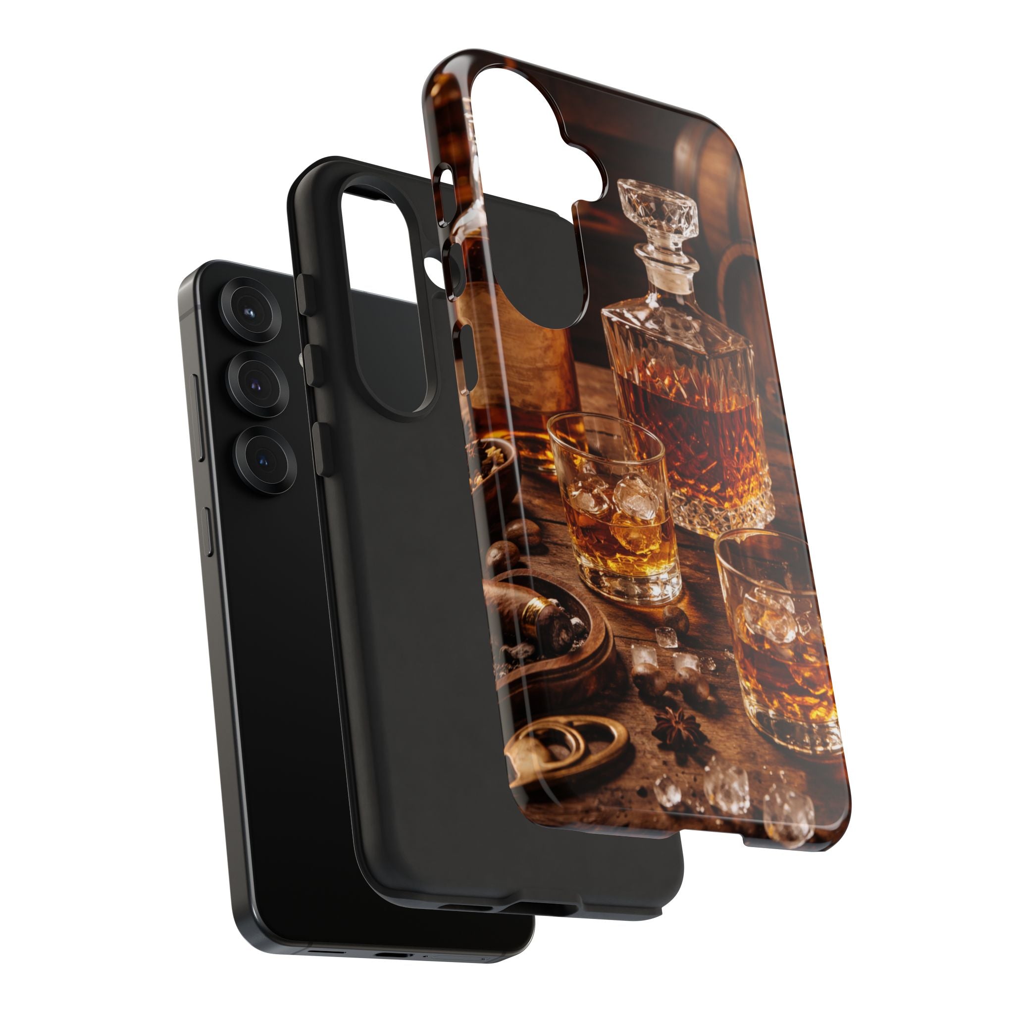 Whiskey Decanter Phone Case — Vintage Bar Spirits Protective Tough Case