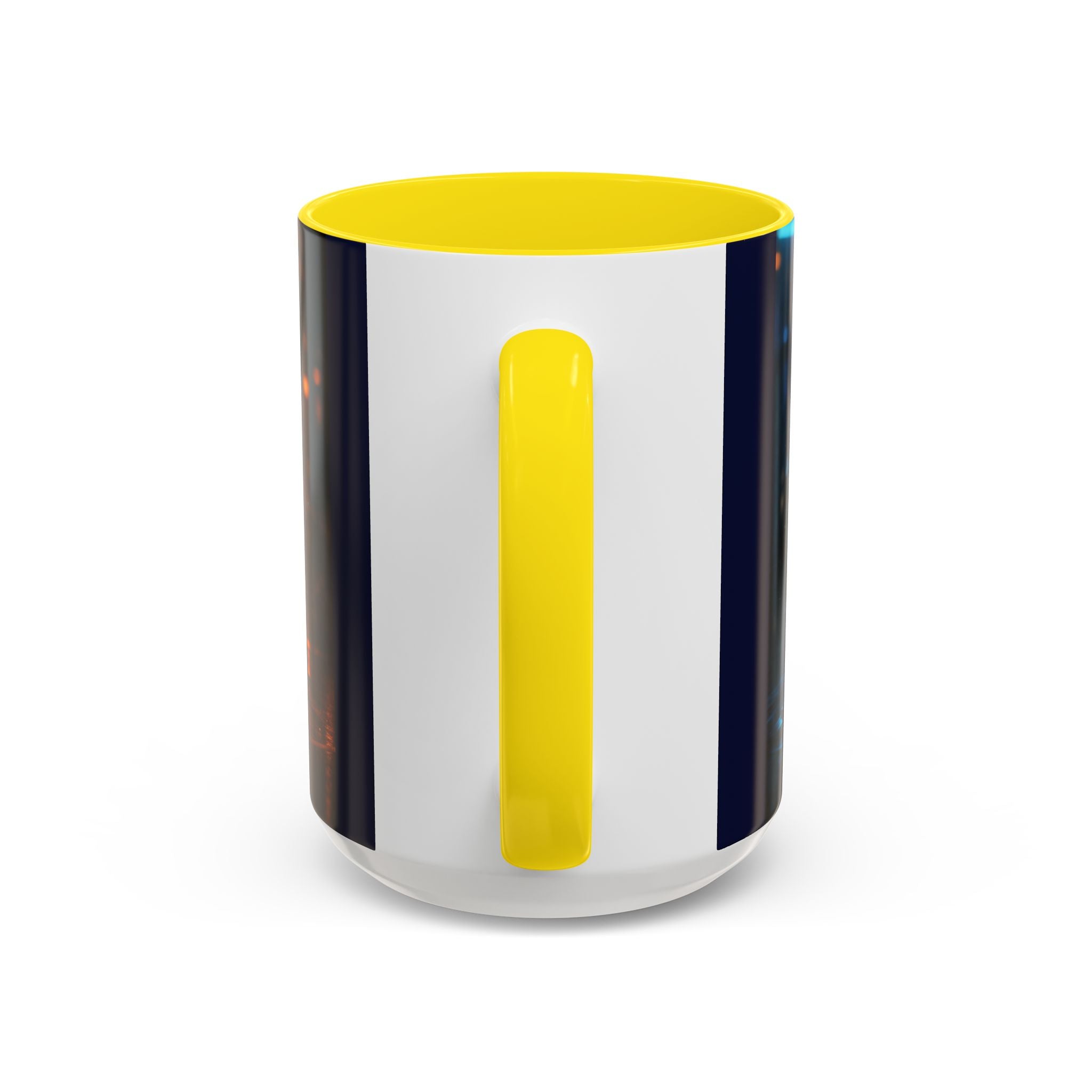 Coffee Mug — Neon Sign “May Contain Whiskey” Accent Mug (11/15 oz)
