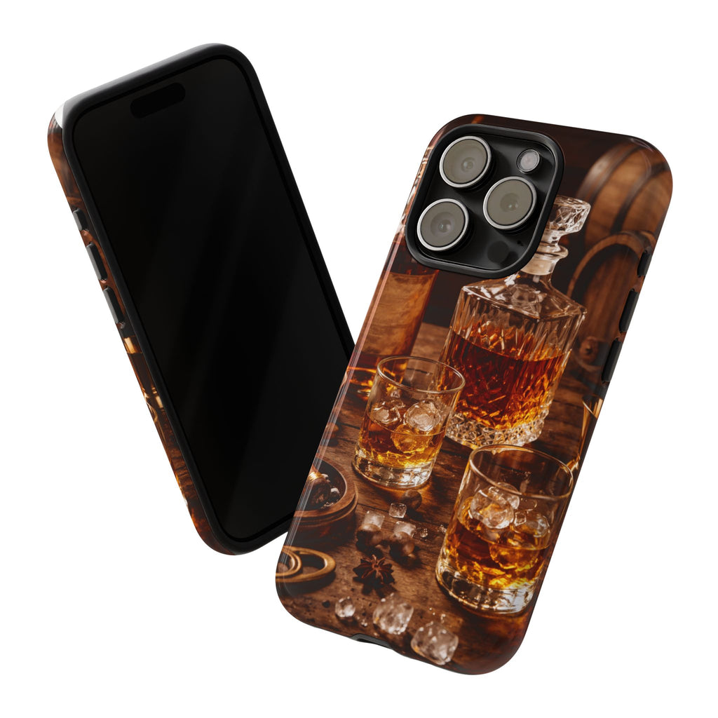 Whiskey Decanter Phone Case — Vintage Bar Spirits Protective Tough Case