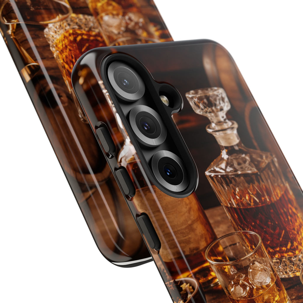 Whiskey Decanter Phone Case — Vintage Bar Spirits Protective Tough Case