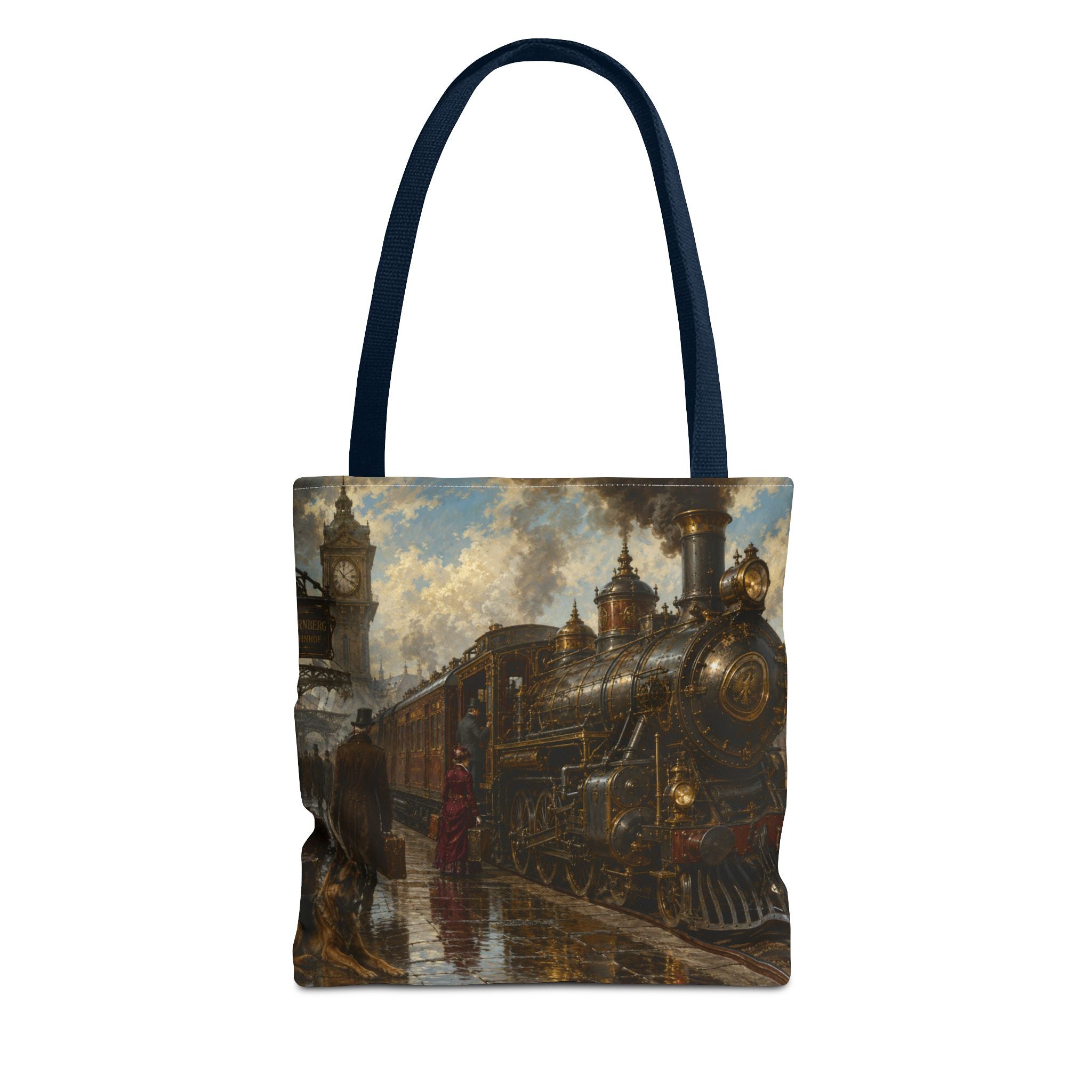 Steampunk Tote Bag — Victorian Station Art All-Over Print
