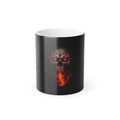 Color-Changing 11oz Mug — Fiery Skull Heat Reveal