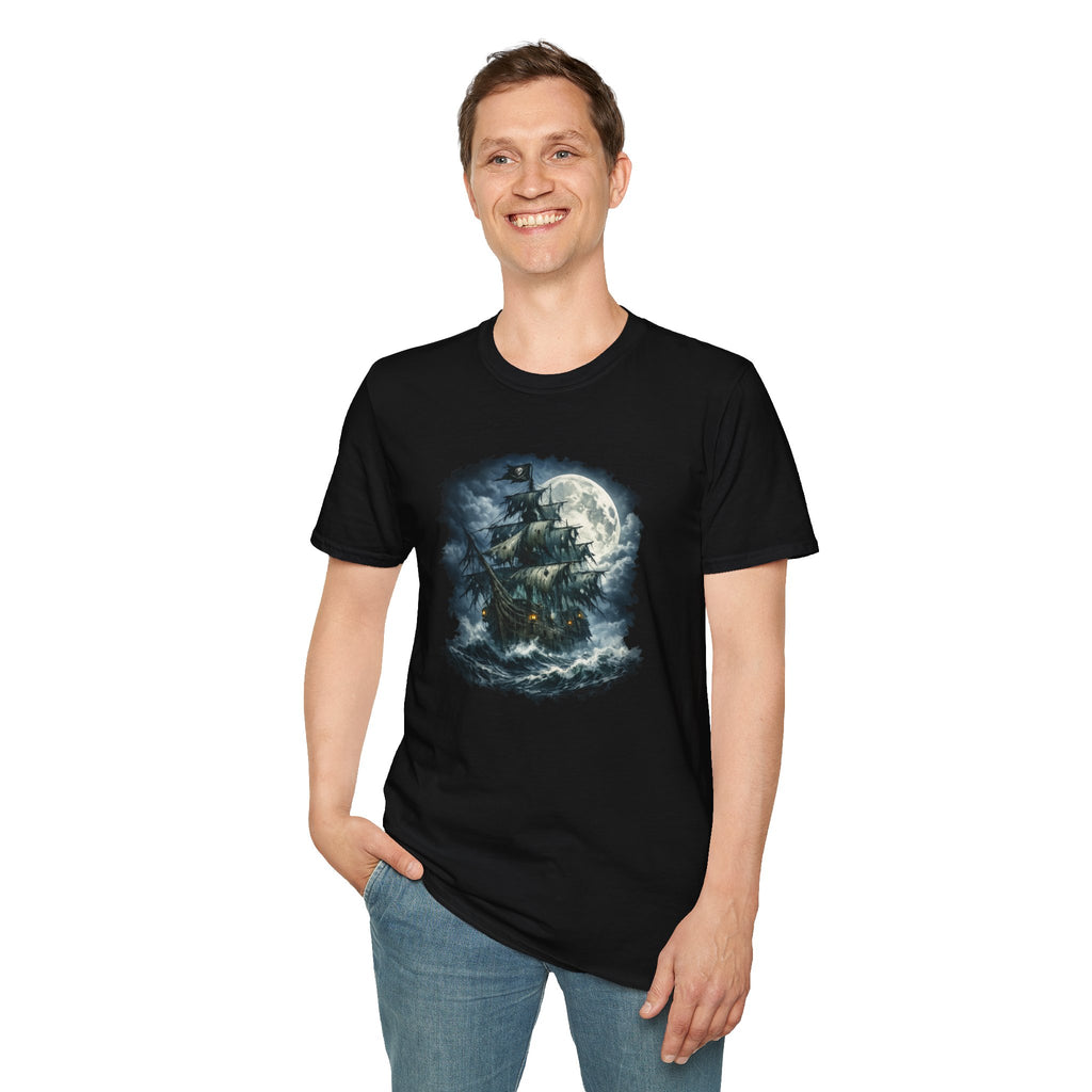 Moonlit Pirate GhostShip T-Shirt