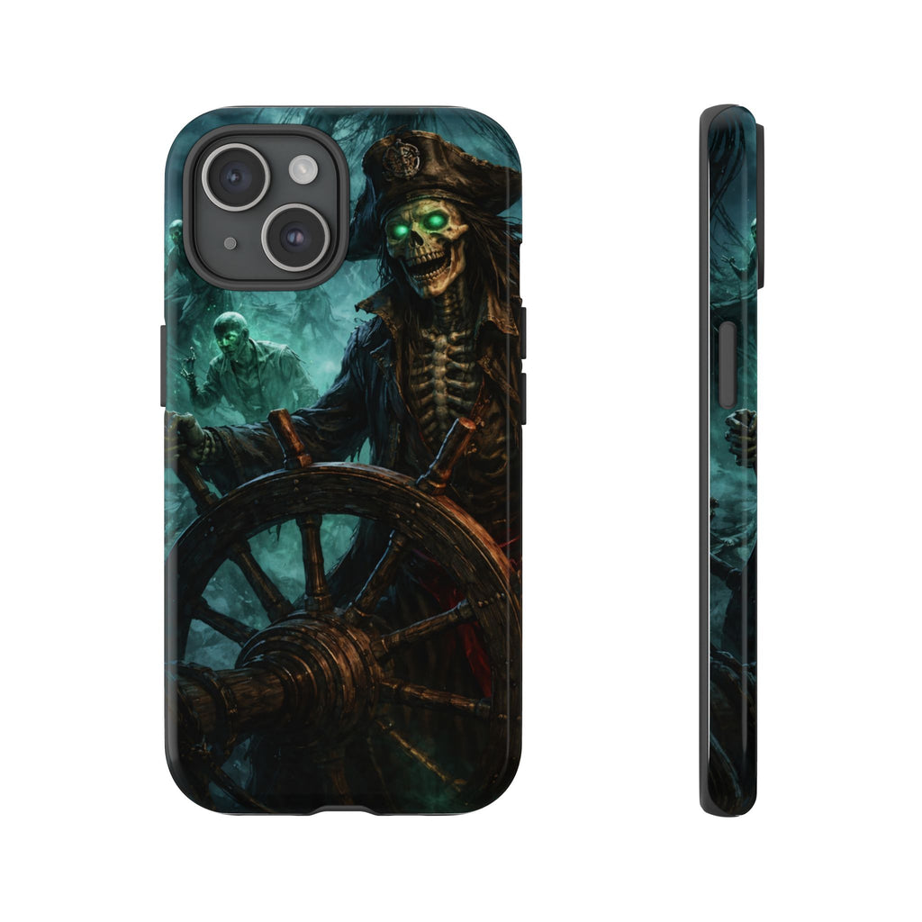 Pirate Skeleton Phone Case — Haunted Ship Captain iPhone Cover