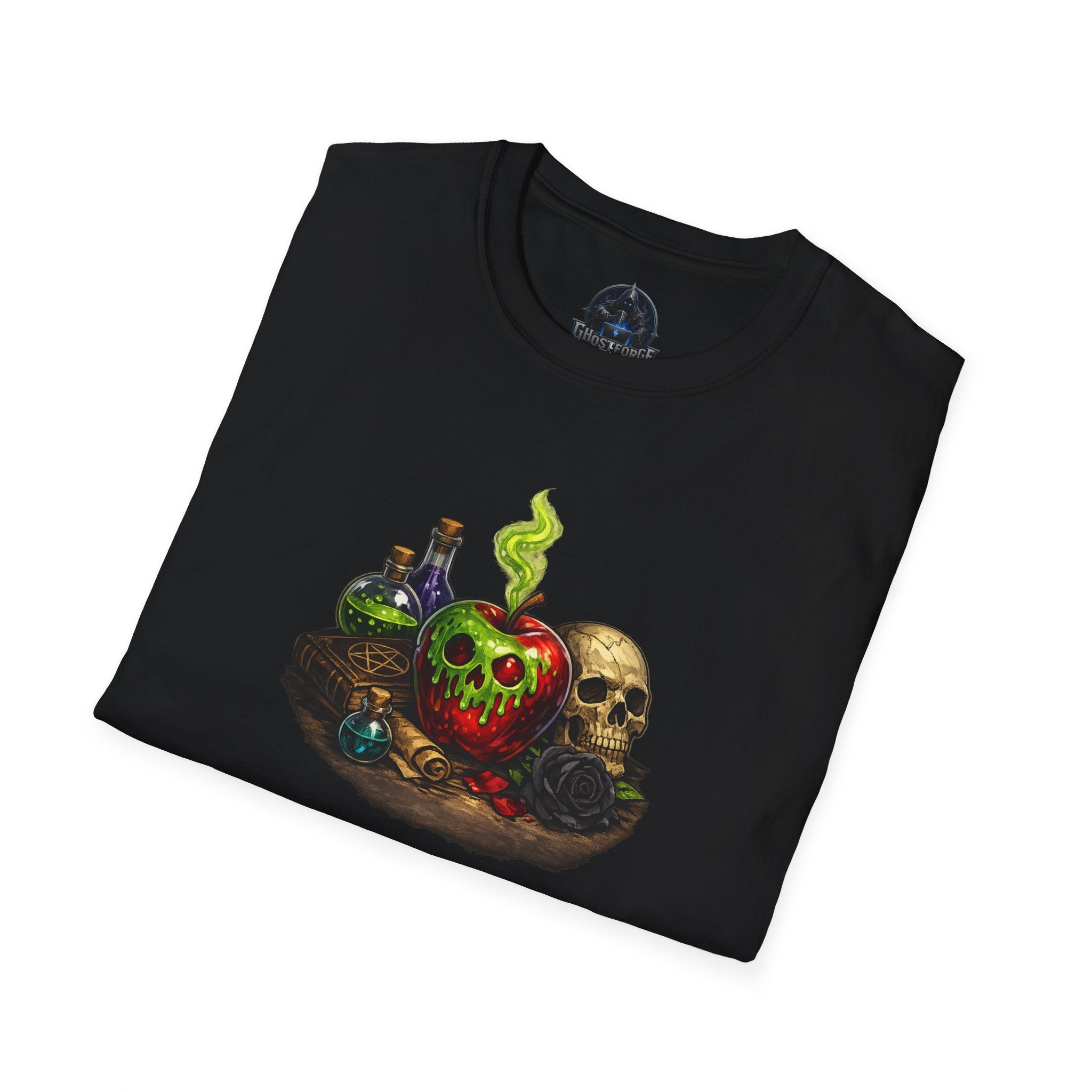 Poisoned Apple Skull T-Shirt — Witchy Potion Tee