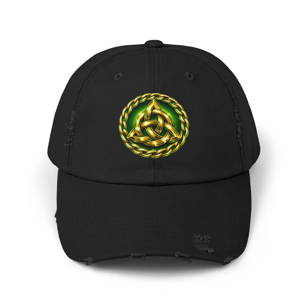 Celtic Triquerta - Trinity Knot Distressed Cap