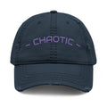 Chaotic Embroidered Distressed Dad Hat