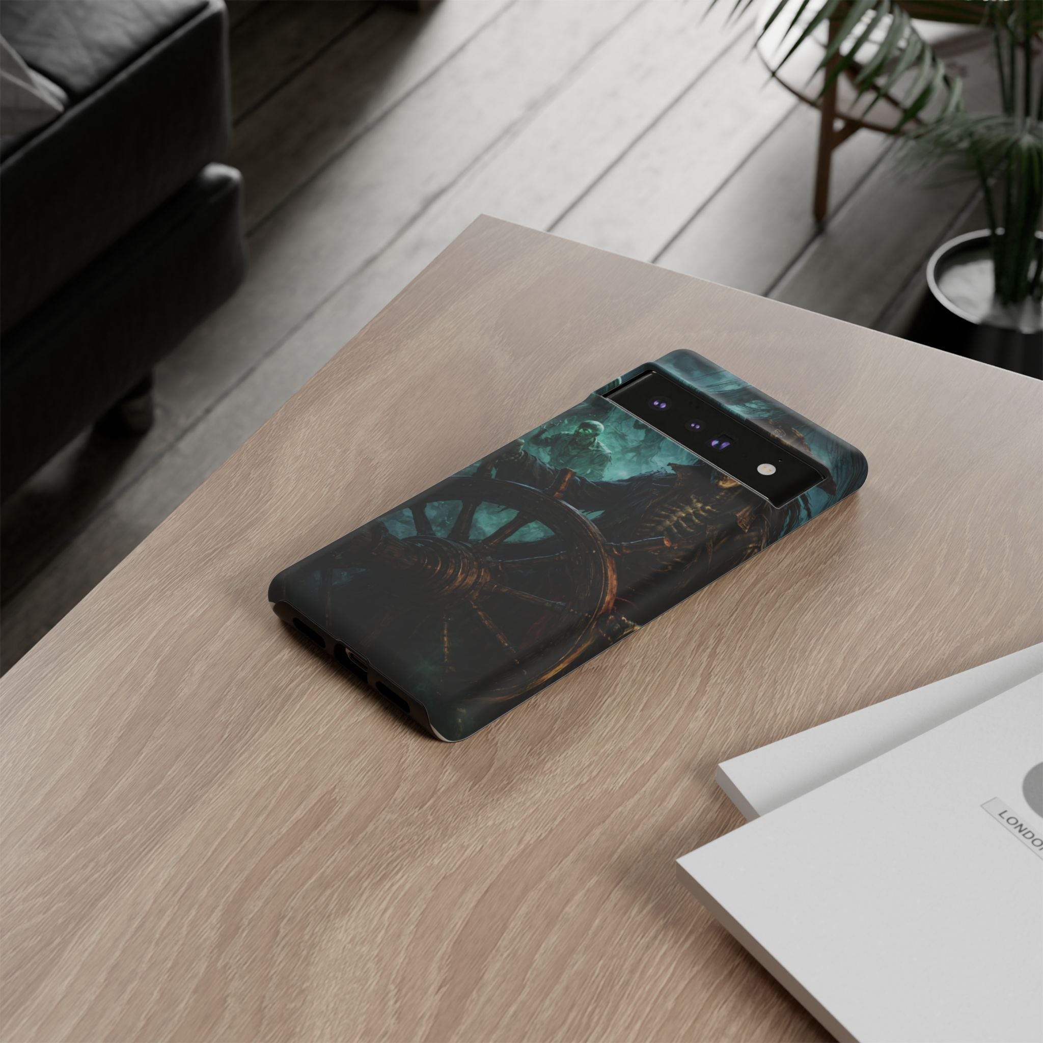 Pirate Skeleton Phone Case — Haunted Ship Captain iPhone Cover