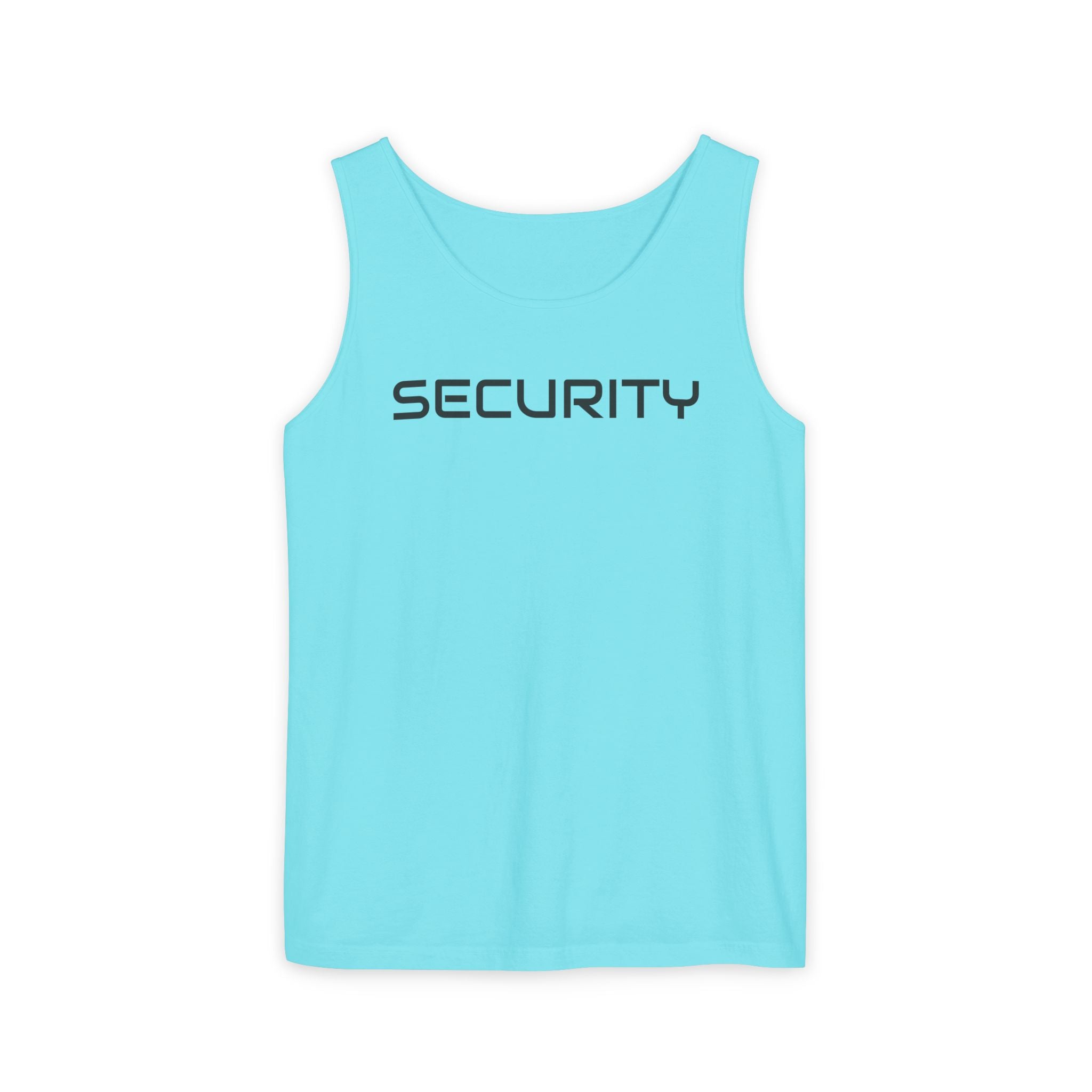 SECURITY Graphic Tank Top — Bold 'SECURITY' Streetwear Muscle Tee